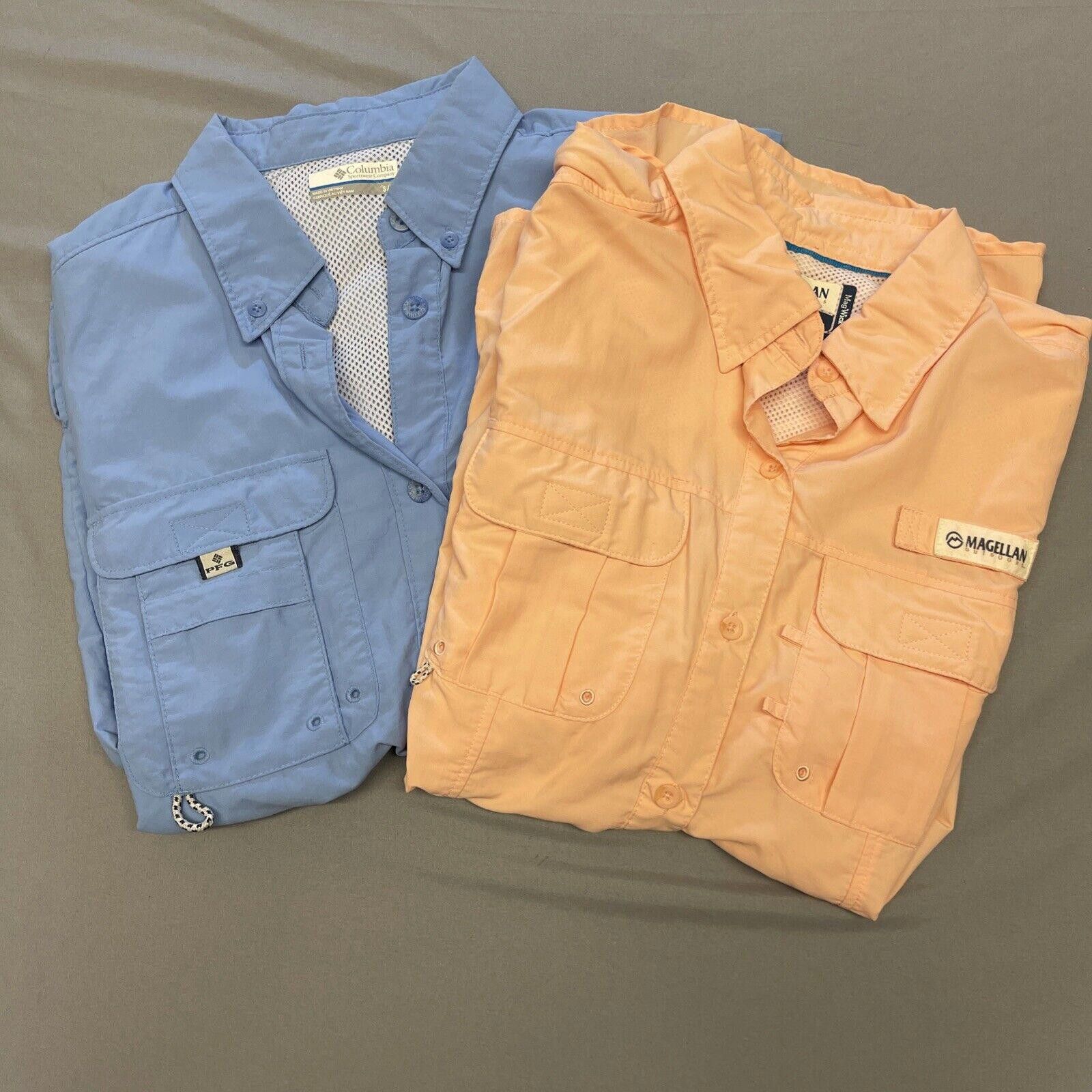 Magliano LOT Of 2 Women’s small Fishing Shirt Columbia - Magellan Size ONE SIZE - 1 Thumbnail