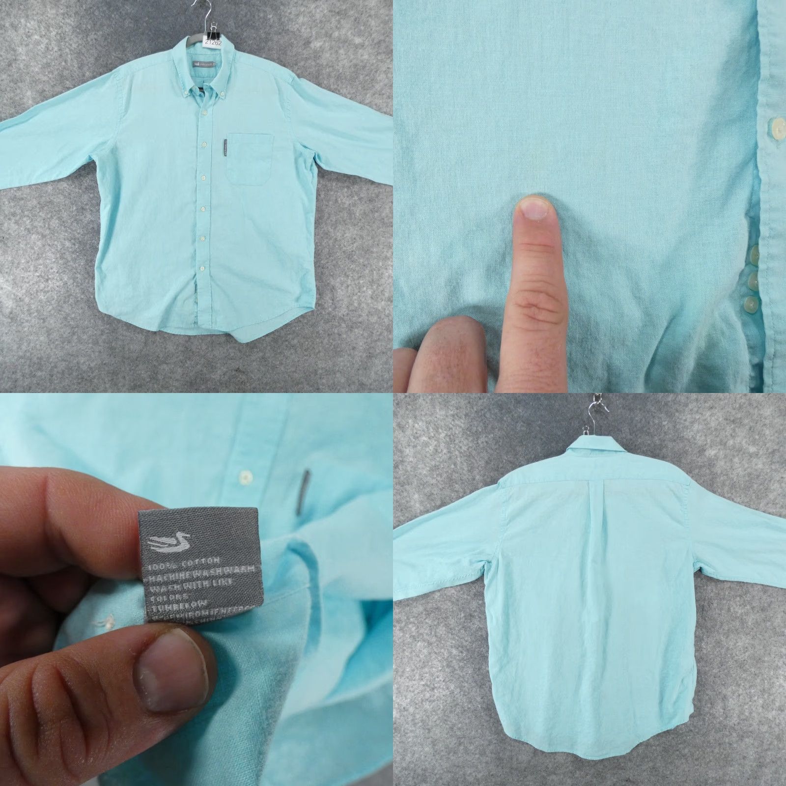 Vintage Southern Marsh Shirt Mens Medium Long Sleeve Button Up Blue Size US M / EU 48-50 / 2 - 9 Thumbnail