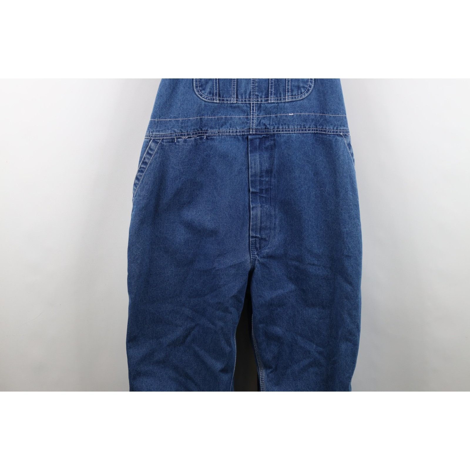 Vintage Vintage 90s Streetwear Distressed Wide Leg Denim Overalls Size US 44 / EU 60 - 3 Thumbnail