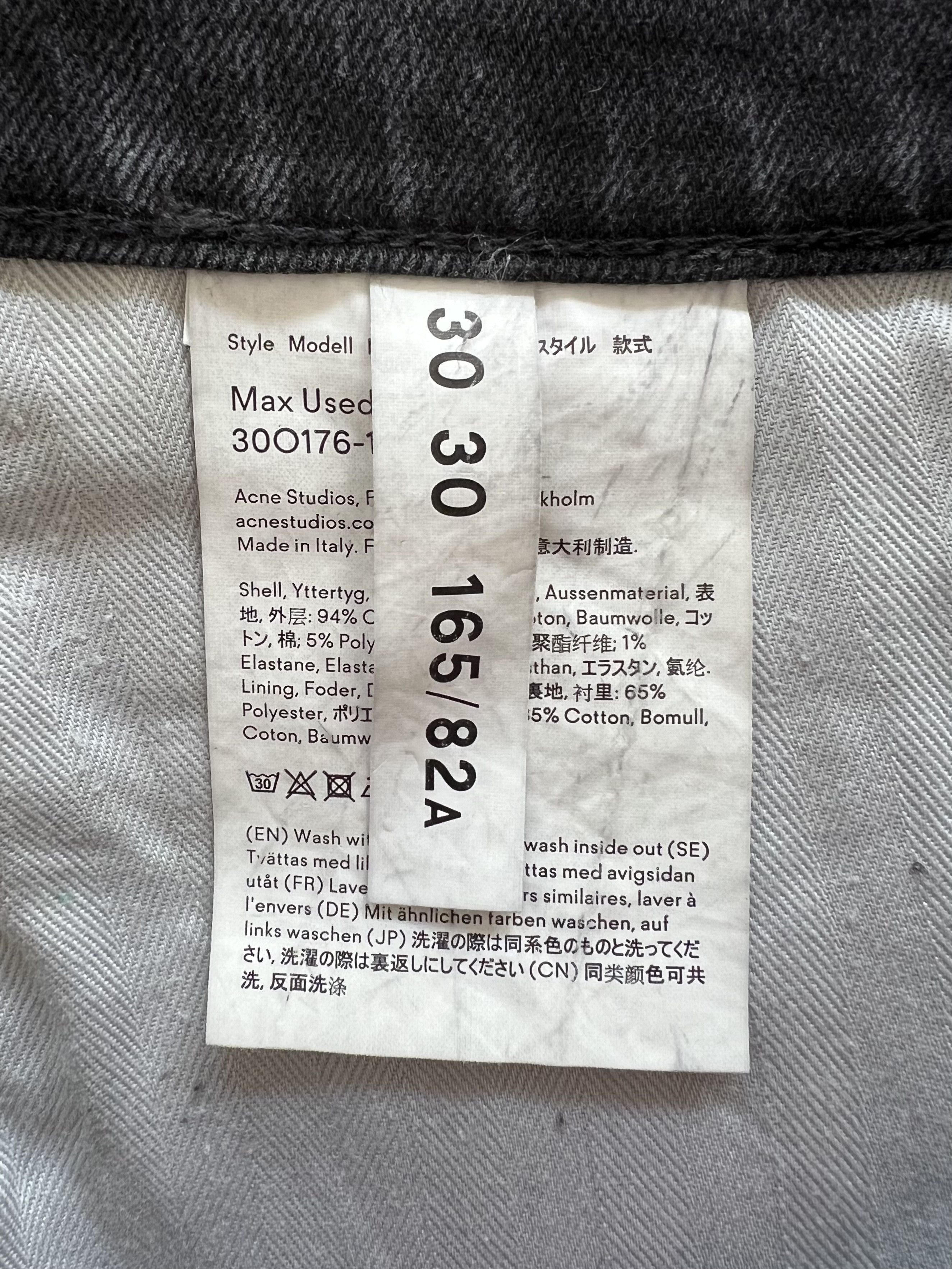 Acne Studios Acne Studios Blå Konst Max Used Bk PSS18 Size 30x30 Size US 30 / EU 46 - 4 Thumbnail