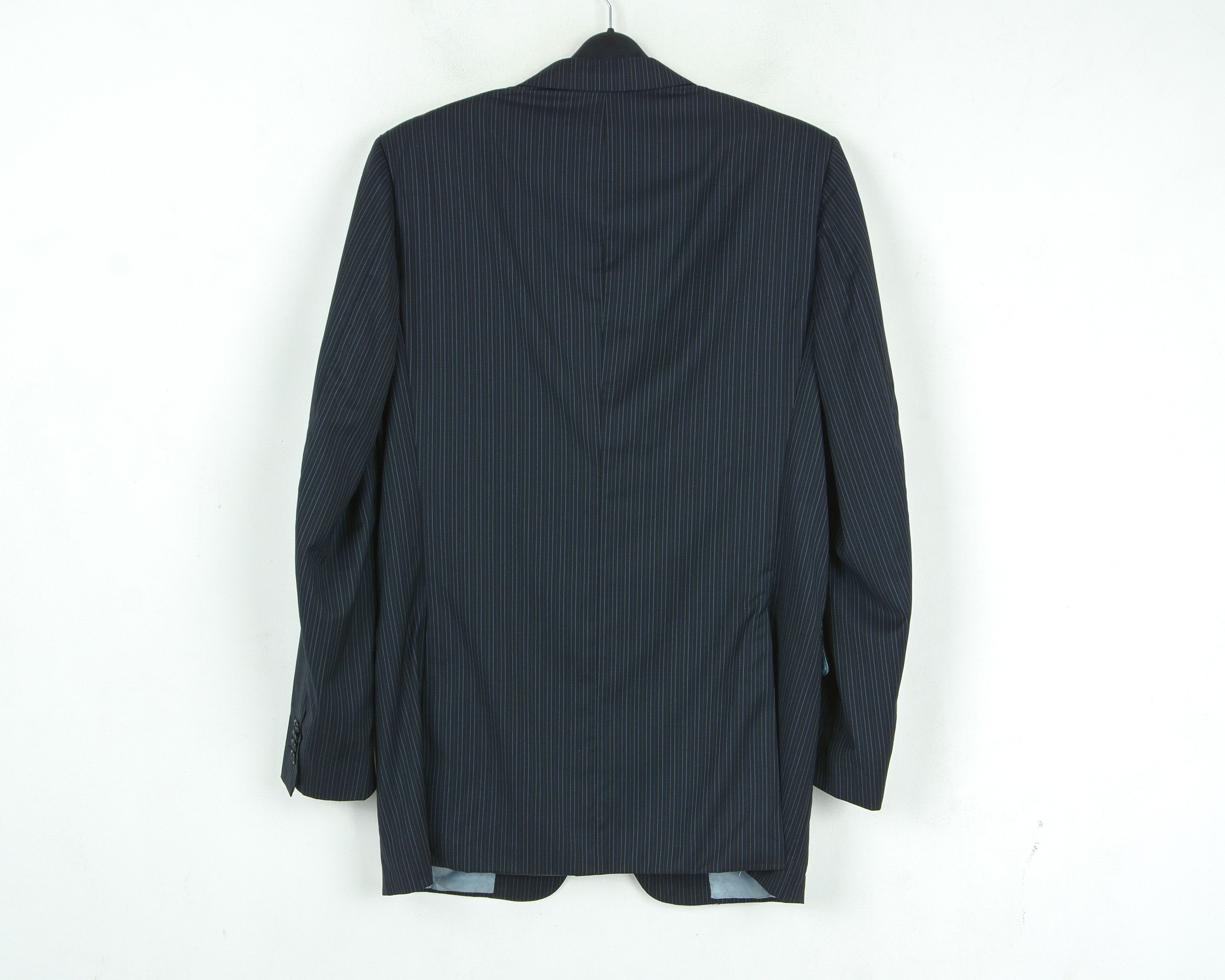 Corneliani Pinstriped Jacket Blazer US 40L UK Made in Italy Wool M Coat Size 40L - 6 Thumbnail