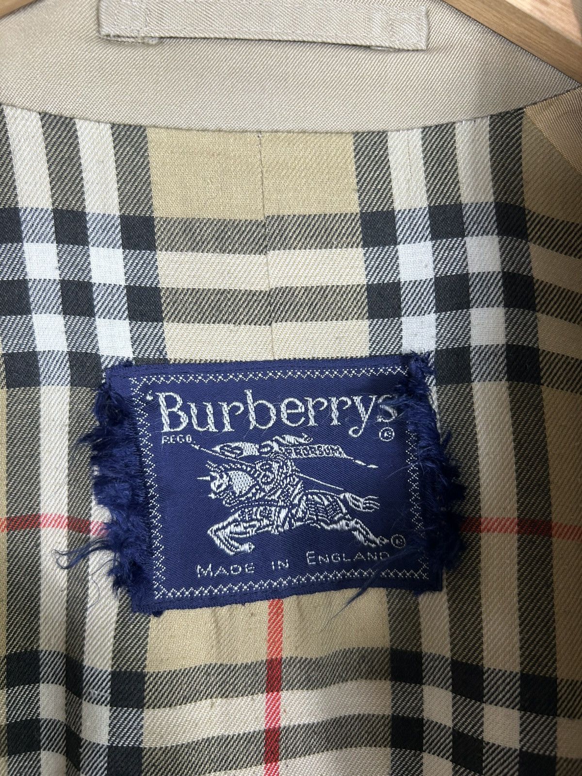 Burberry ⚡️Vintage Burberrys London Button Long Coat Jacket Size US M / EU 48-50 / 2 - 12 Thumbnail
