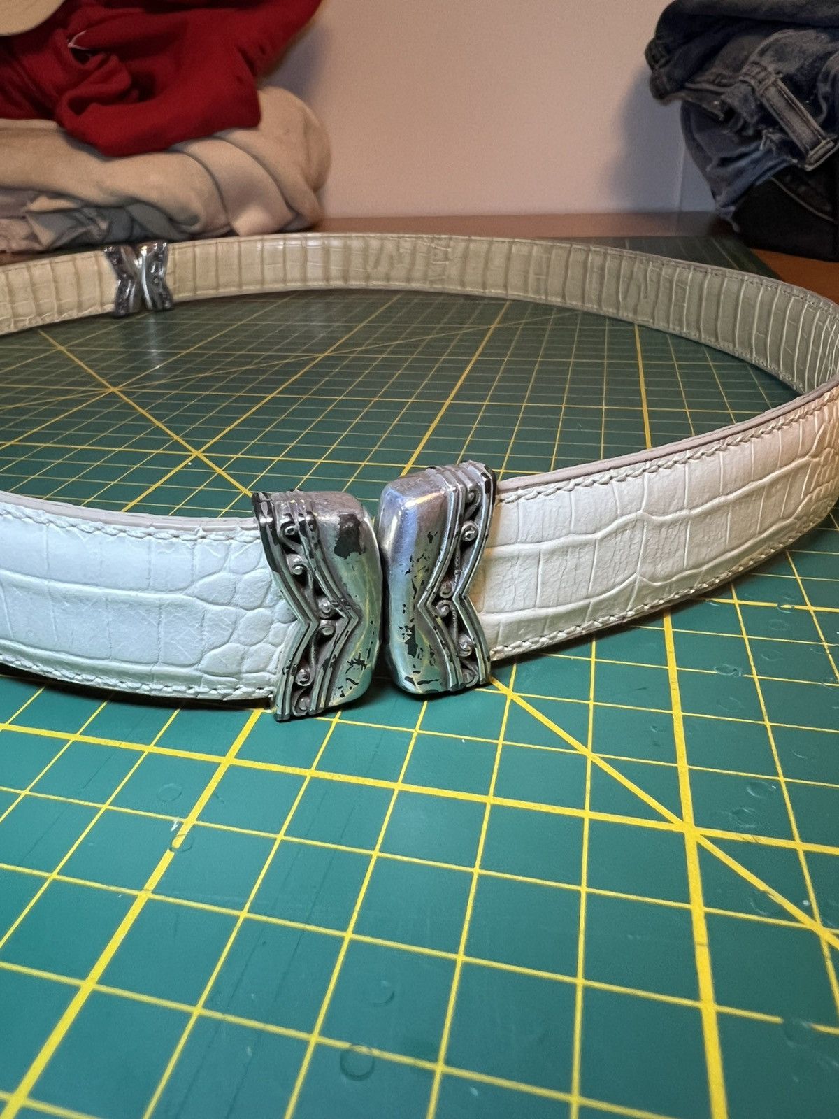 Brighton Vintage Brighton two tone interchangeable croc leather belt Size ONE SIZE - 19 Thumbnail