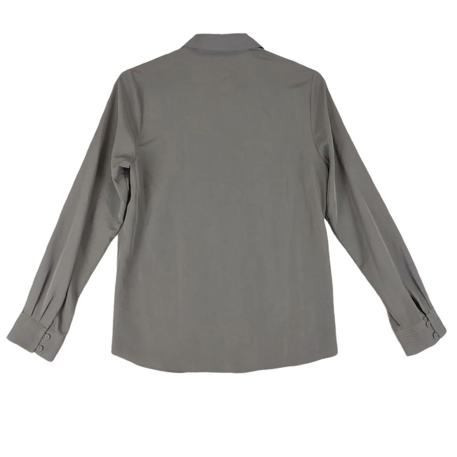 Other DANIEL RAINN Front Pleats Gray Button Up Blouse Petite Small Size S / US 4 / IT 40 - 2 Thumbnail