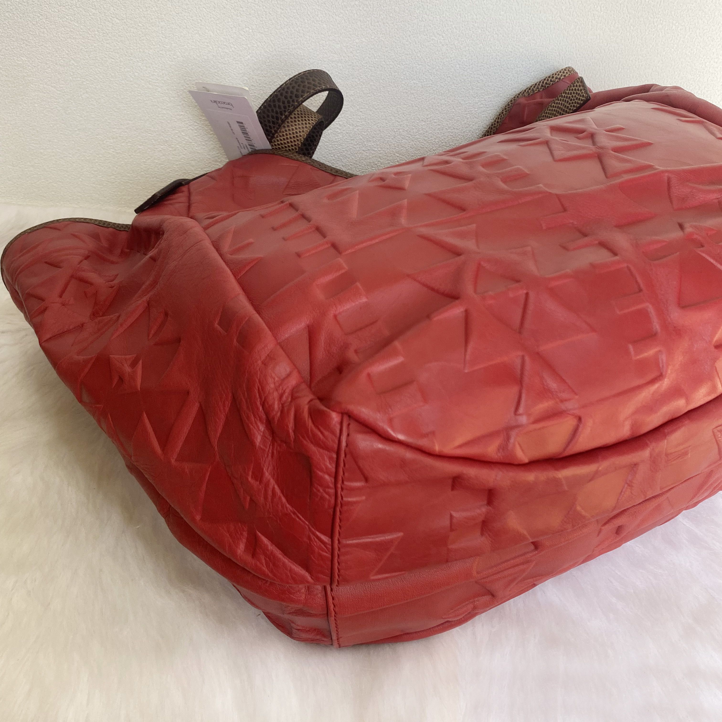 Vivienne Westwood Sahara Red Leather Hobo Shoulder Bag Size ONE SIZE - 7 Thumbnail