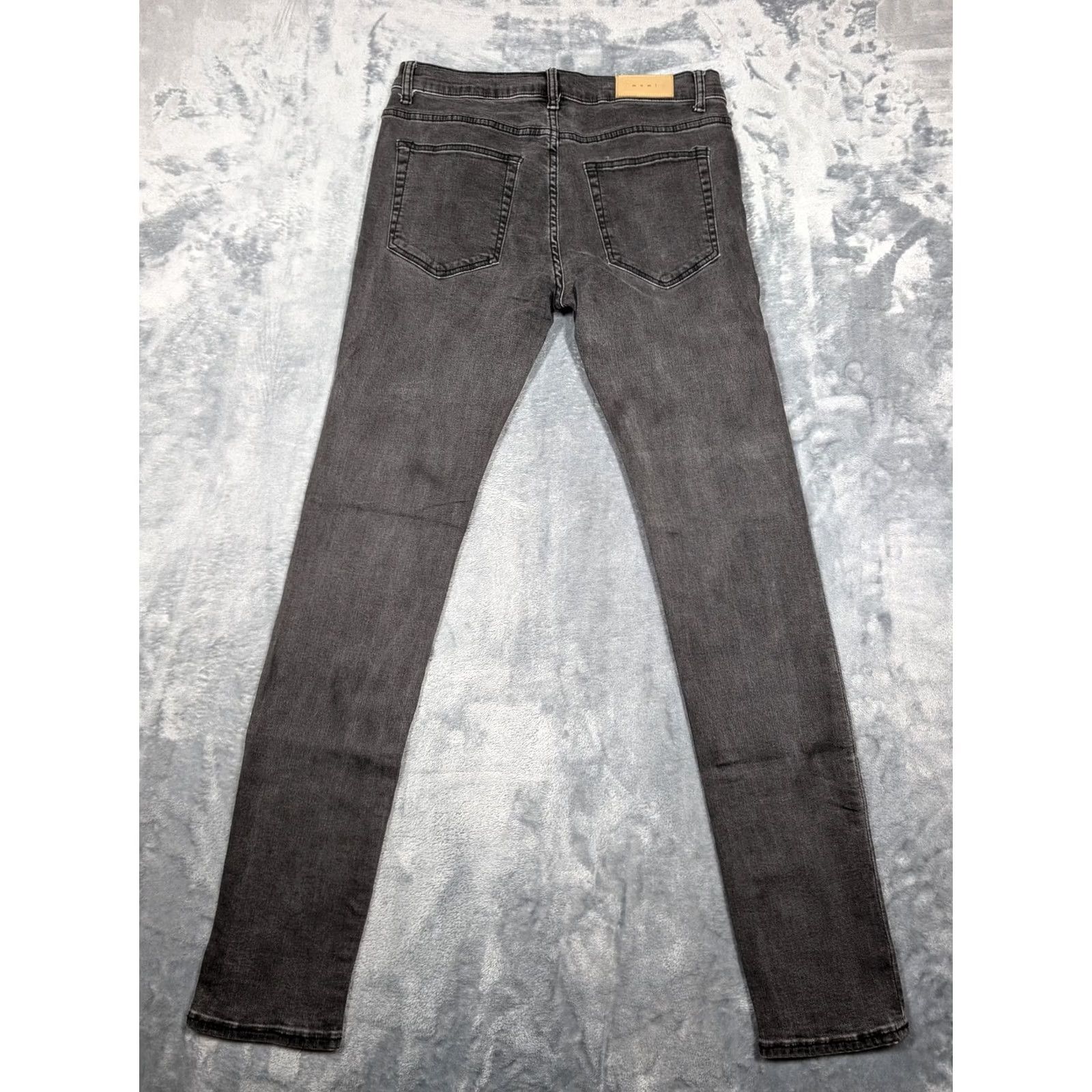 MNML Mnml Gray Skinny Jeans Mens 33 Slim Denim Pants Stretch 5-Pocket Zip Fly Modern Classic Size US 33 - 6 Thumbnail