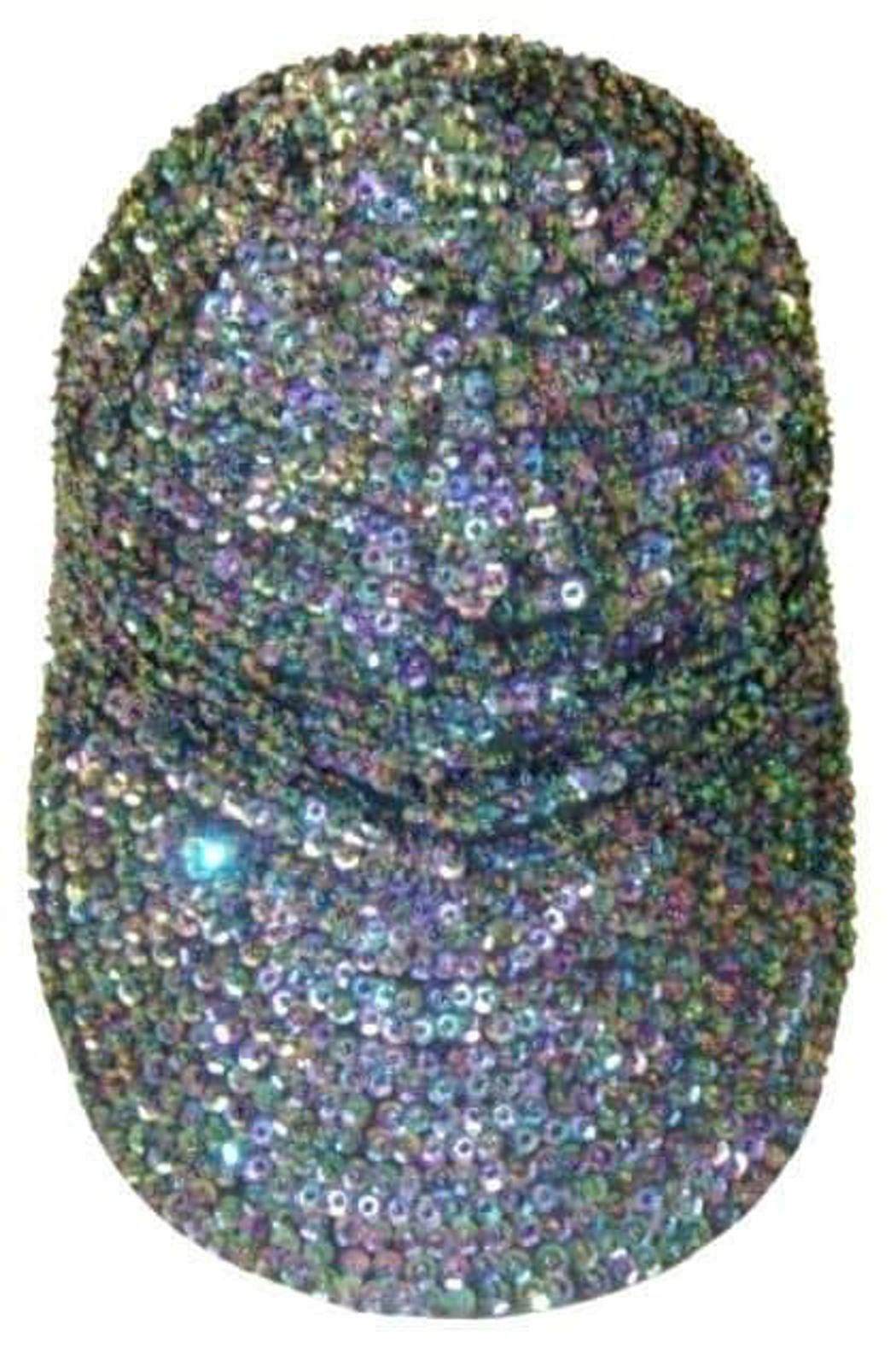 Designer Sequin Baseball Cap PEACOCK for Kids (up to 6 year old) Size ONE SIZE - 1 Preview