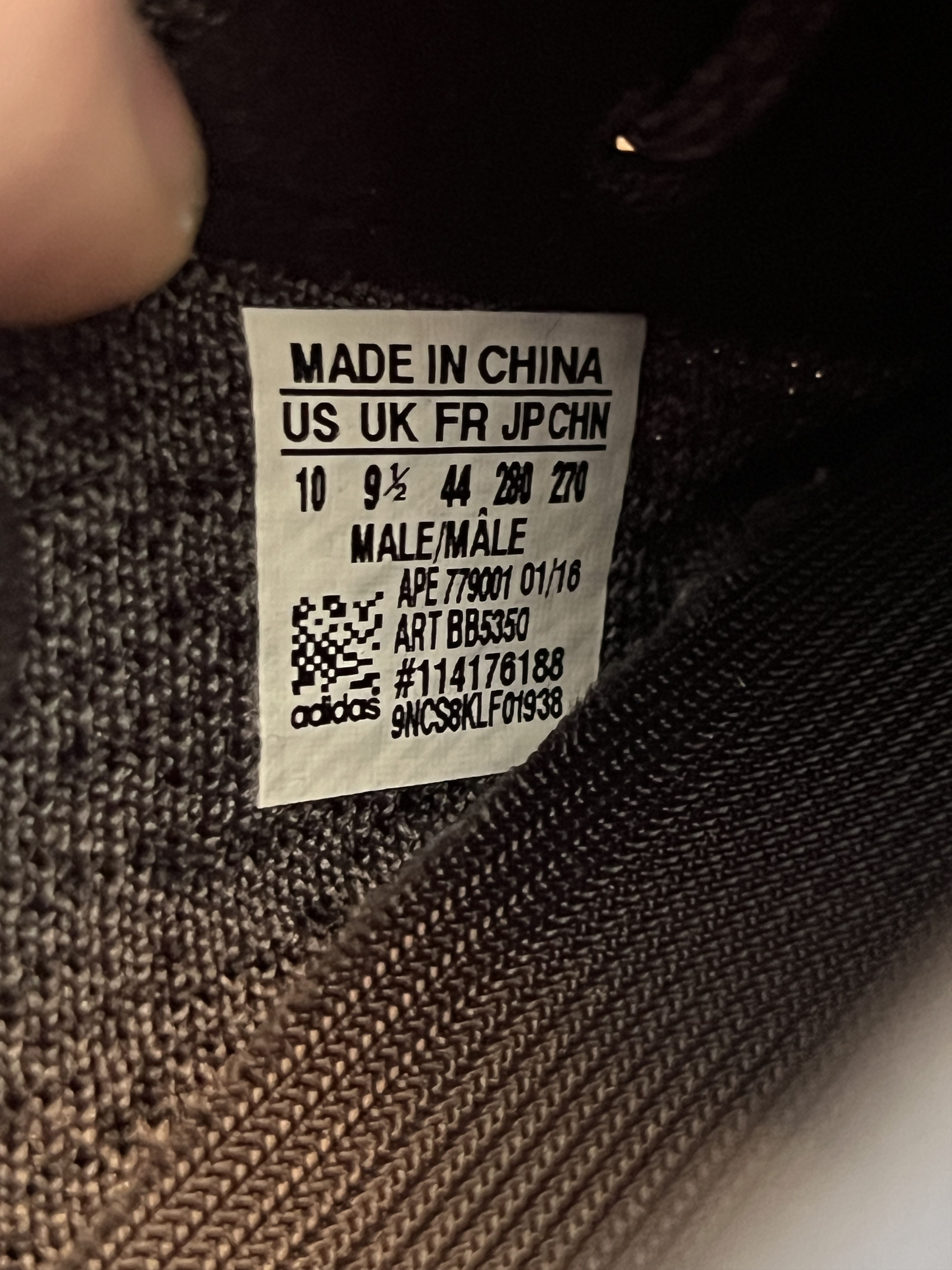 Adidas × Yeezy Yeezy Boost 350 v1 "Pirate Black" (2016) (Second Release) Size US 10 / EU 43 - 10 Thumbnail