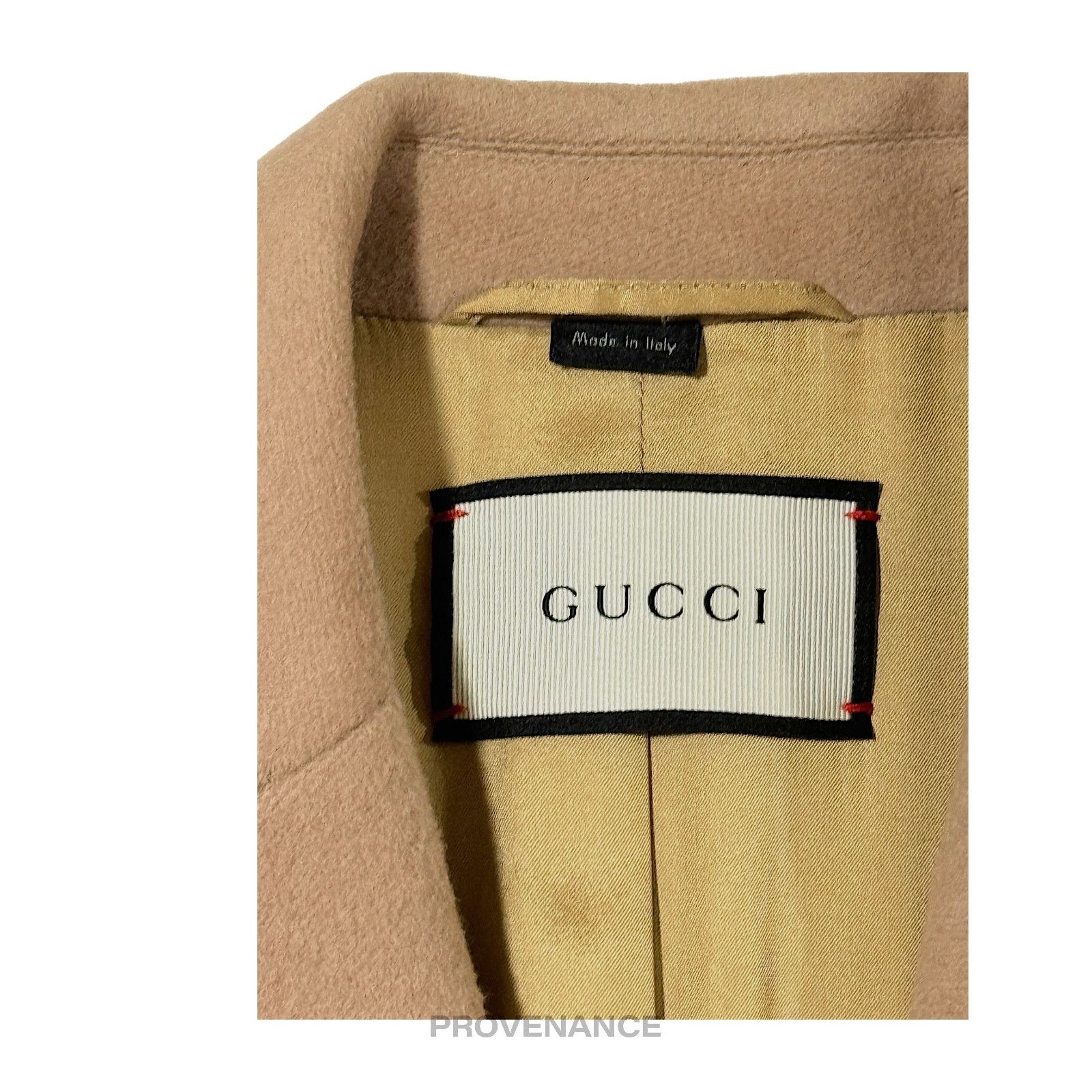 Gucci 🔴 Gucci Chesterfield Wool Coat - Camel 42 Size M / US 6-8 / IT 42-44 - 11 Thumbnail