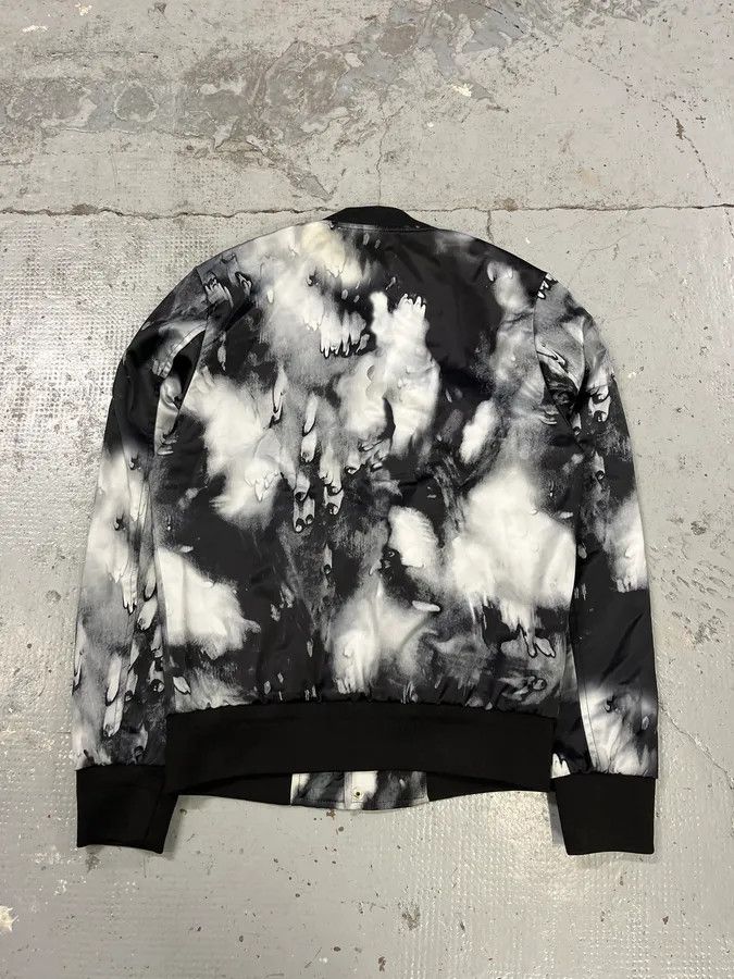 Saint Laurent Paris SS2017 Saint Laurent Ink Grey & Black Tie-Dye Bomber Jacket Size US S / EU 44-46 / 1 - 6 Thumbnail