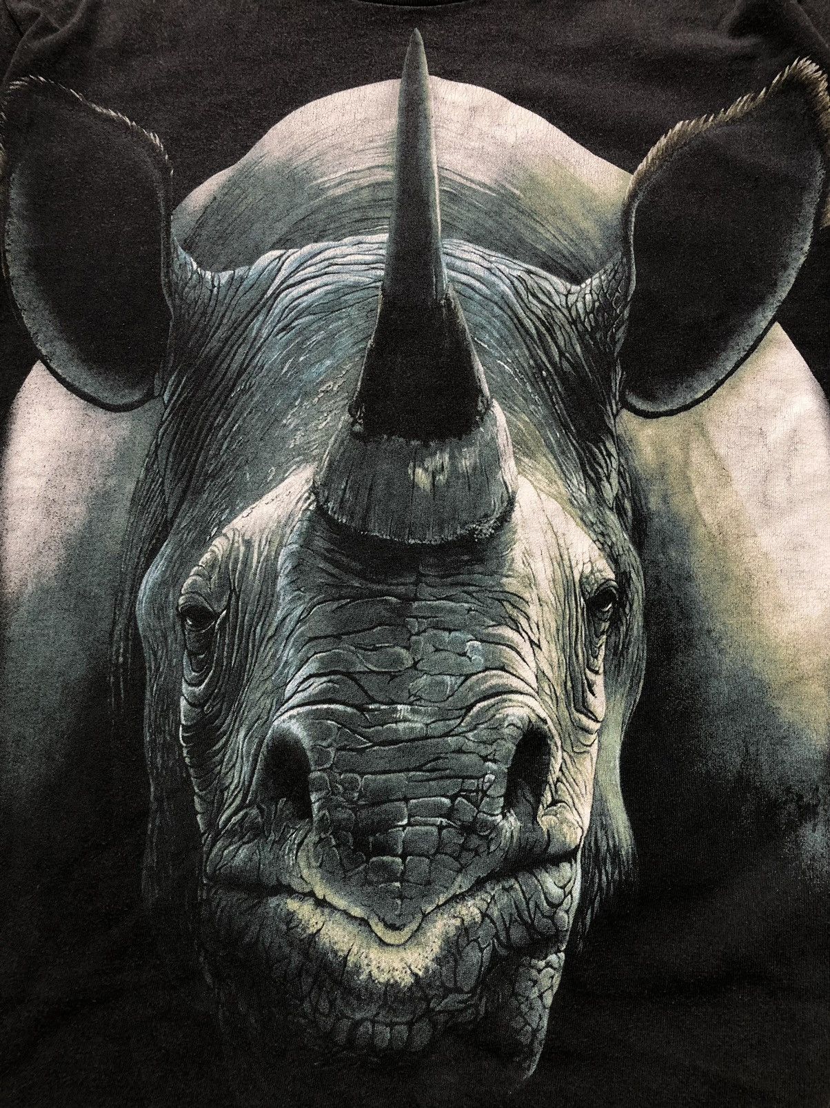 Vintage Tshirt Rhino Animal Nature Art 1994 Graphic 3D Single Stitch Size US L / EU 52-54 / 3 - 2 Thumbnail