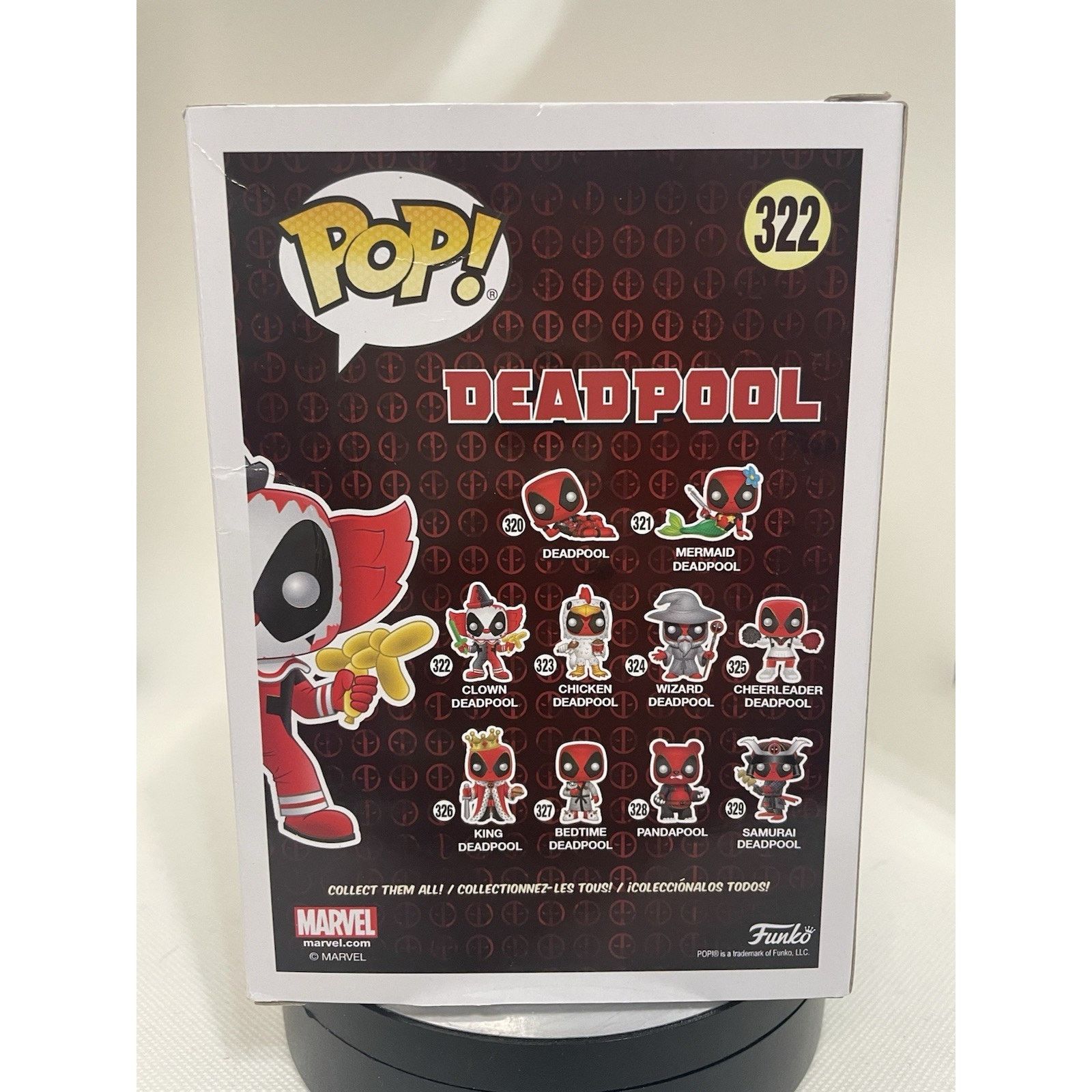 Marvel Comics Funko Pop! Vinyl: Marvel - Clown Deadpool #322 Damaged Size ONE SIZE - 11 Thumbnail