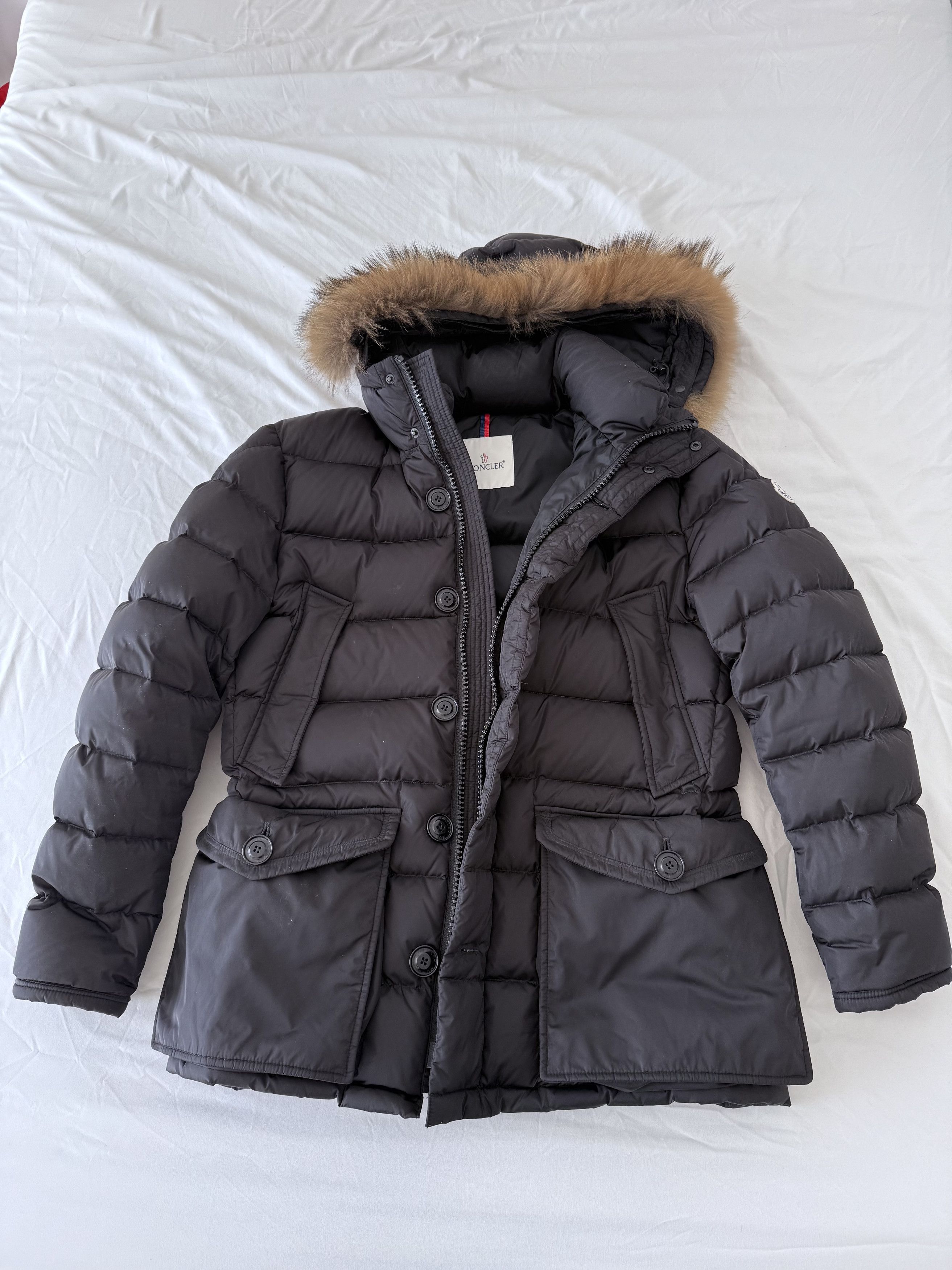 Moncler Moncler Cluny Fur Jacket Men Black L Size US L / EU 52-54 / 3 - 1 Thumbnail
