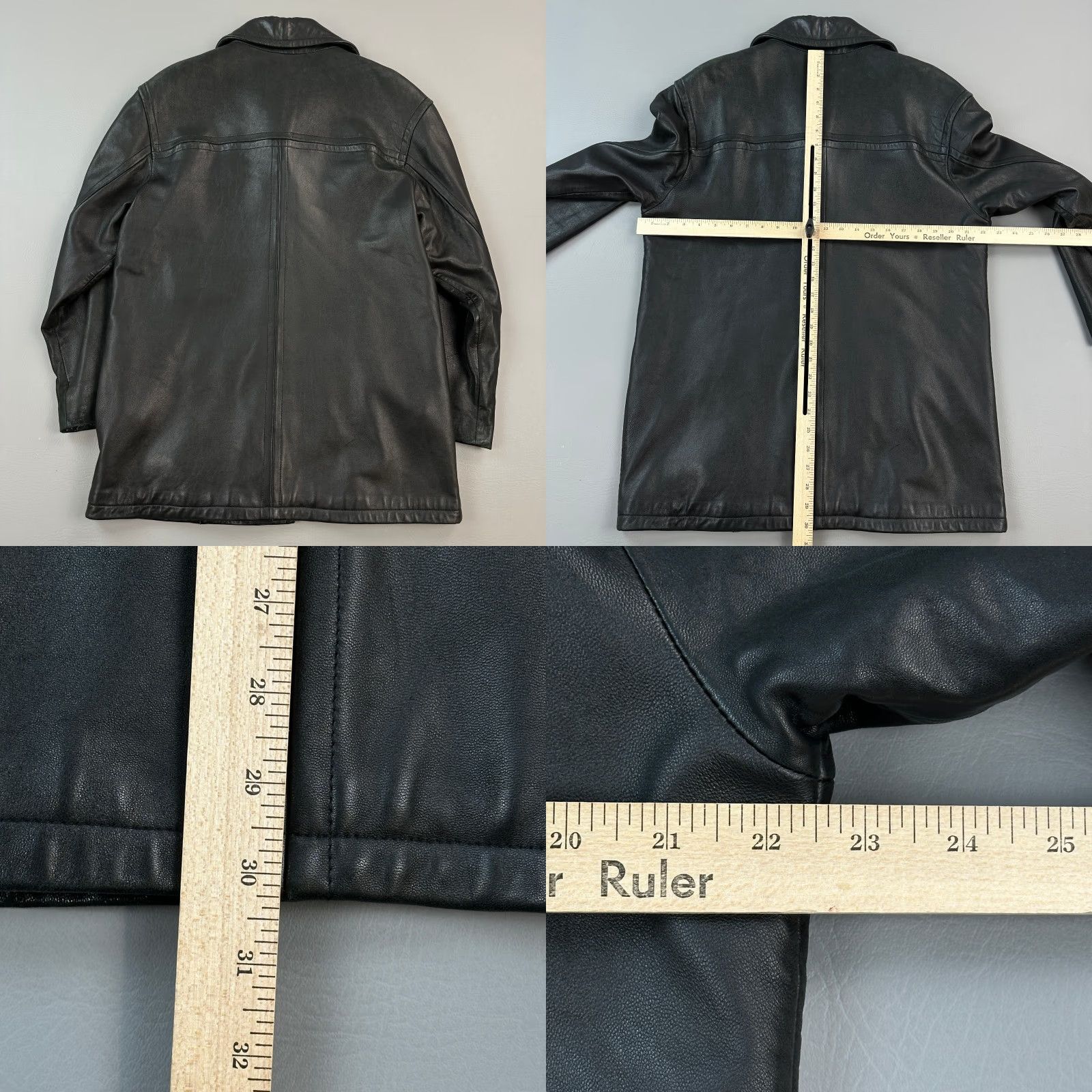 Vintage VINTAGE Winlit Jacket Women’s Medium Black Leather Button Front Outdoor Size M / US 6-8 / IT 42-44 - 8 Thumbnail