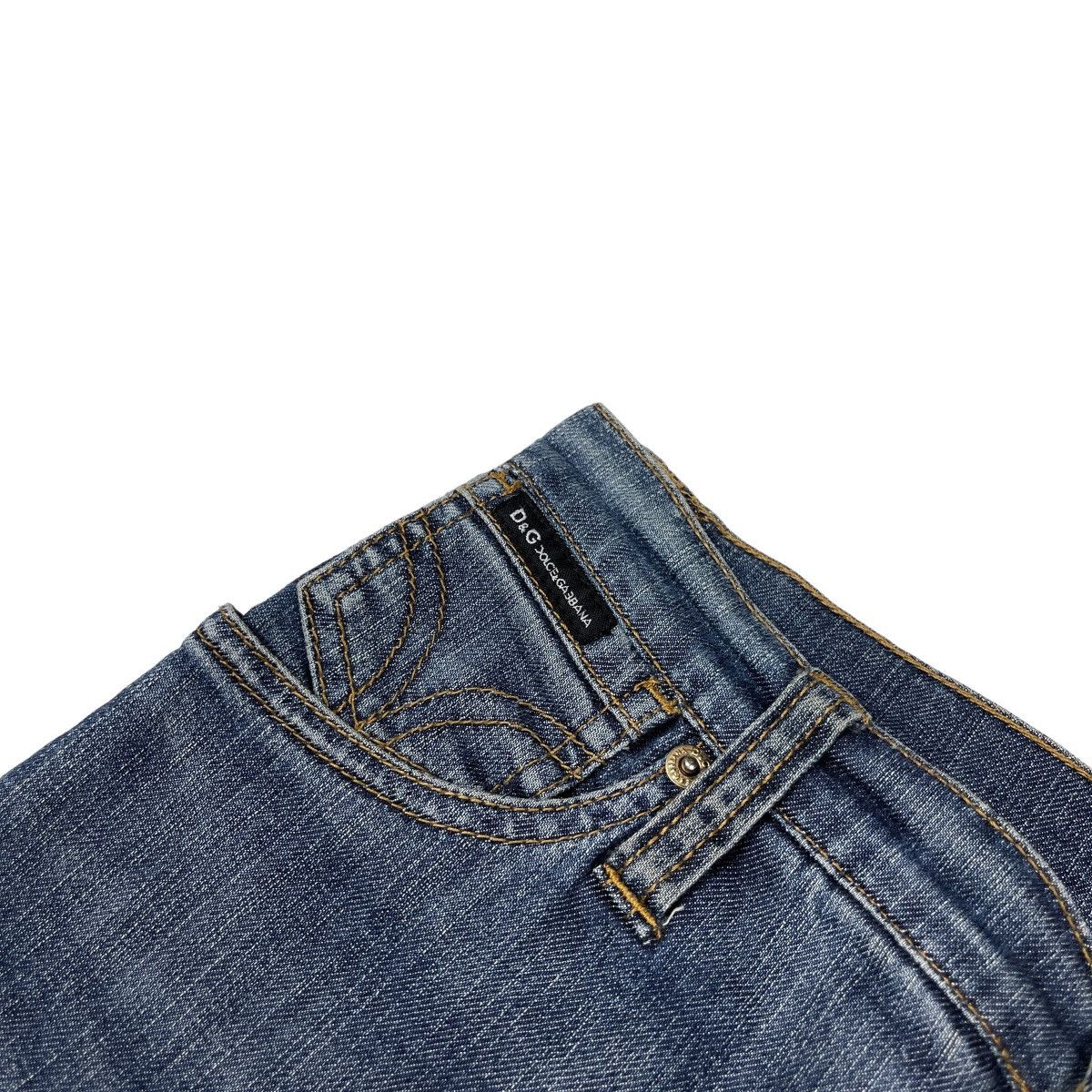 Dolce & Gabbana Dolce&Gabbana Vintage y2k Pocket Logo Denim Jeans Size 27" / US 4 / IT 40 - 4 Thumbnail