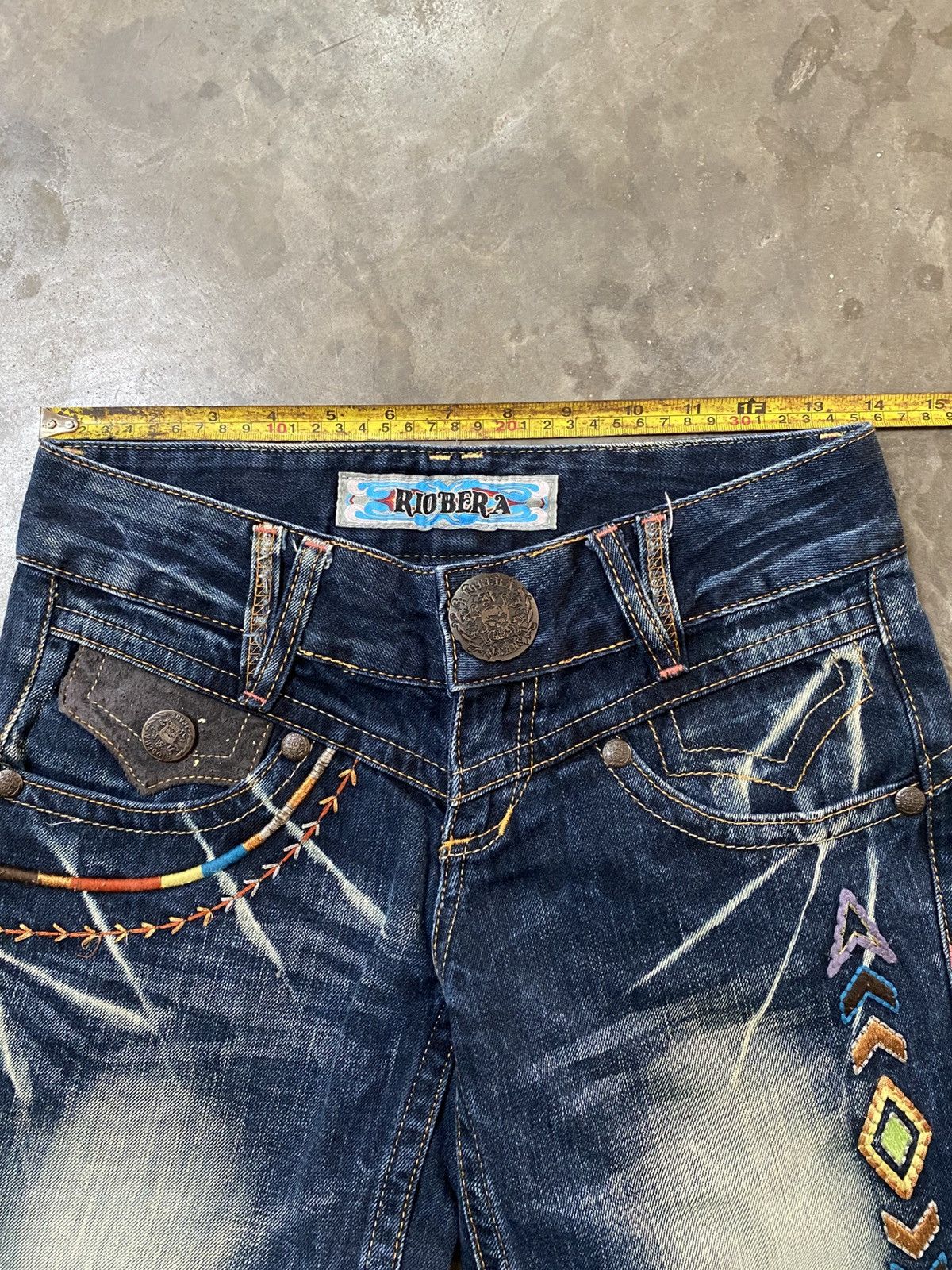 Flare Jeans Japanese Riobera Mud Rusty Denim @216
