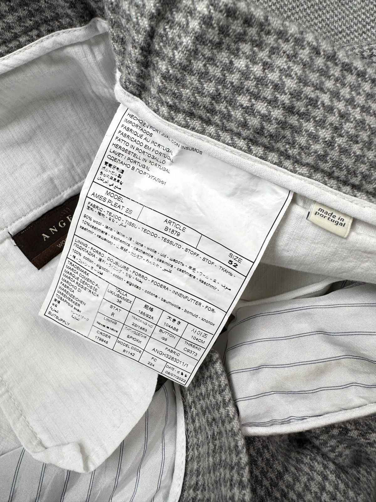 Suitsupply SUITSUPPLY AMES PLEAT ES Wool Cashmere Gray Pants size 52 Size US 34 / EU 50 - 16 Thumbnail