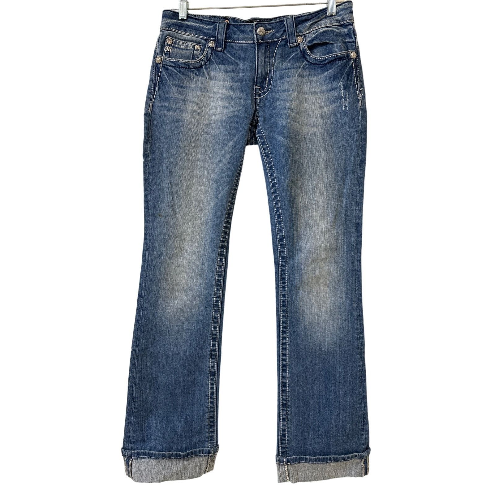 Miss Me Miss Me Jeans 29, JP5446B Cuffed Boot Color MED57B Size 29" - 1 Thumbnail