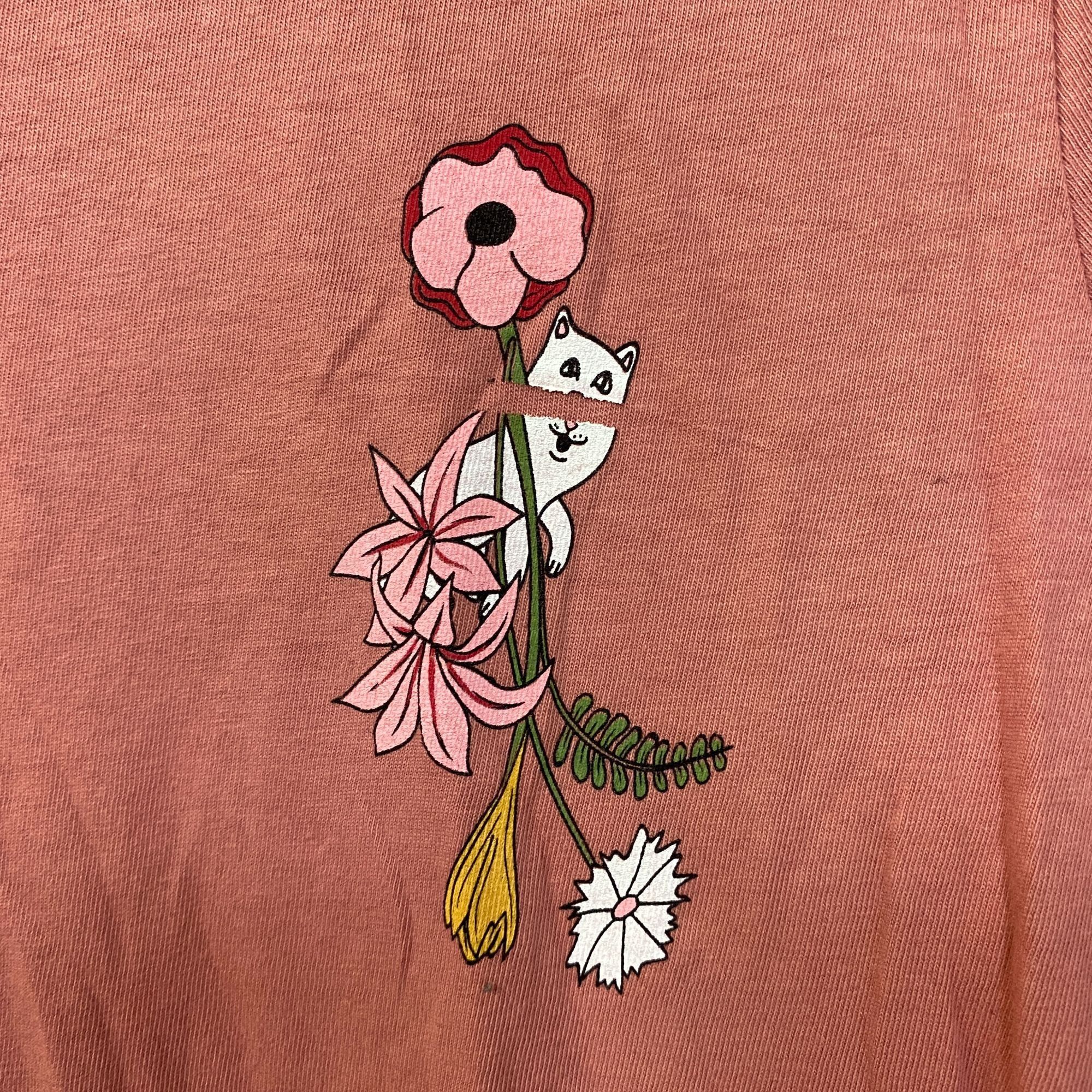 RIPNDIP RIPNDIP Lord Nermal Floral Design T-Shirt Extra Small Size XS / US 0-2 / IT 36-38 - 2 Thumbnail