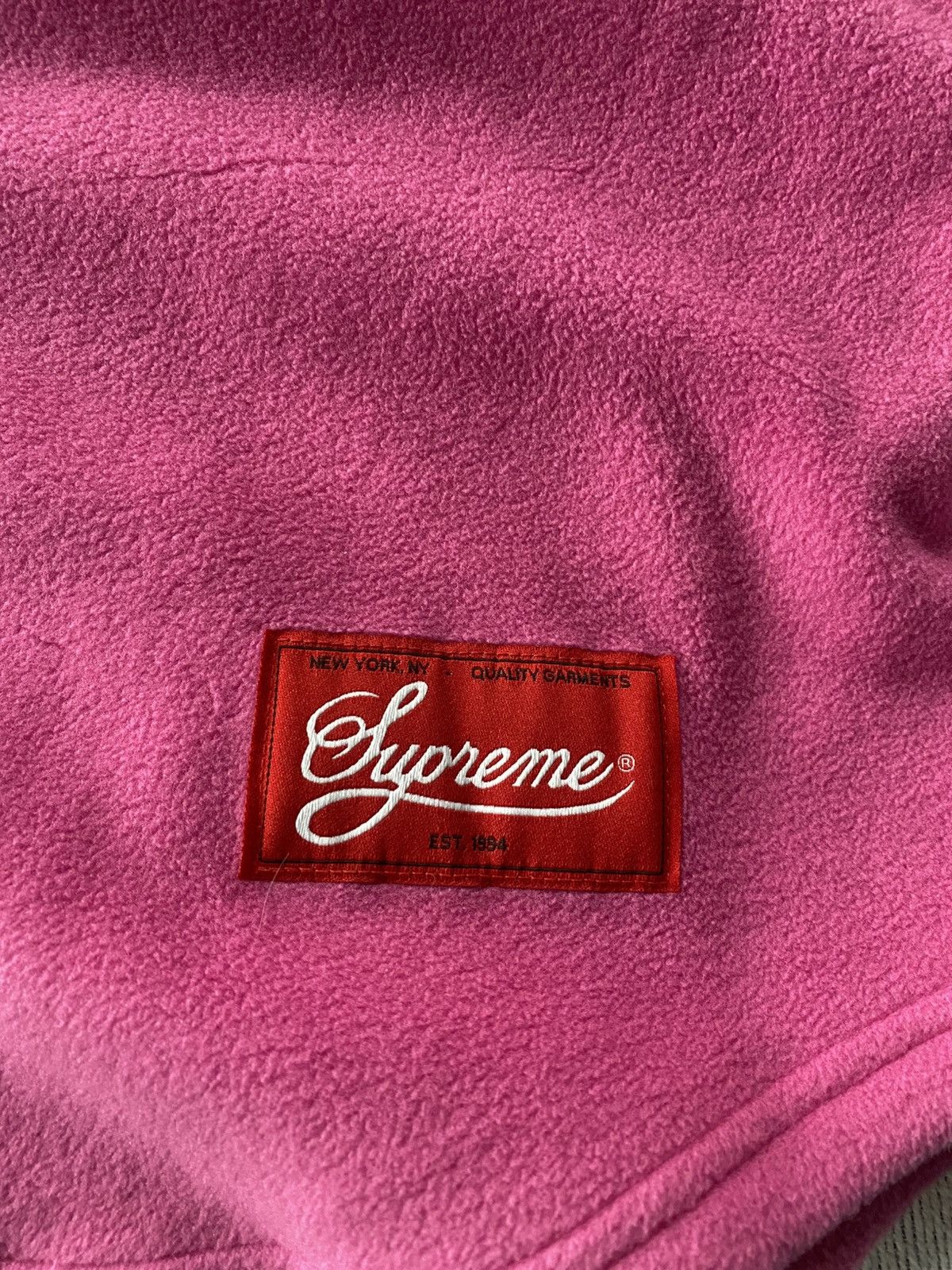 Supreme Pink Supreme polartec baseball jersey Size US M / EU 48-50 / 2 - 2 Thumbnail