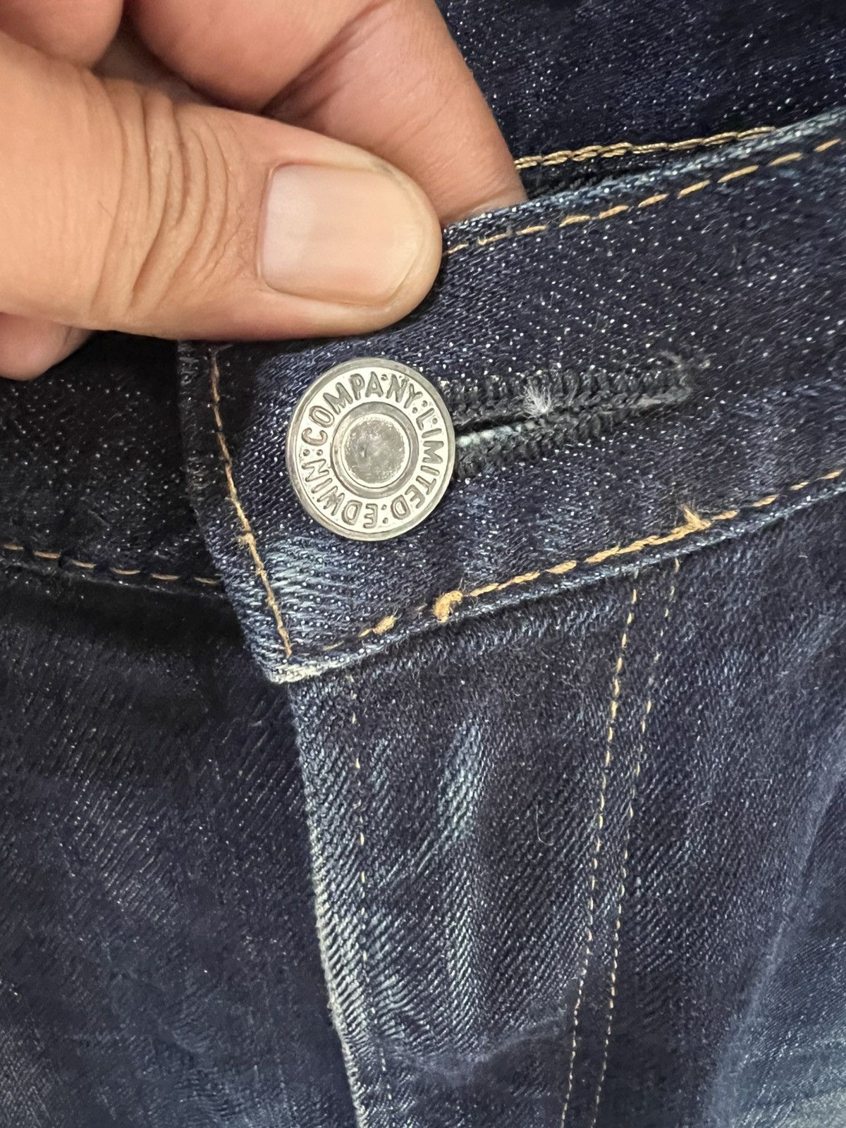Edwin 🔥Vintage Edwin Flared Distressed Denim Size US 34 / EU 50 - 9 Thumbnail