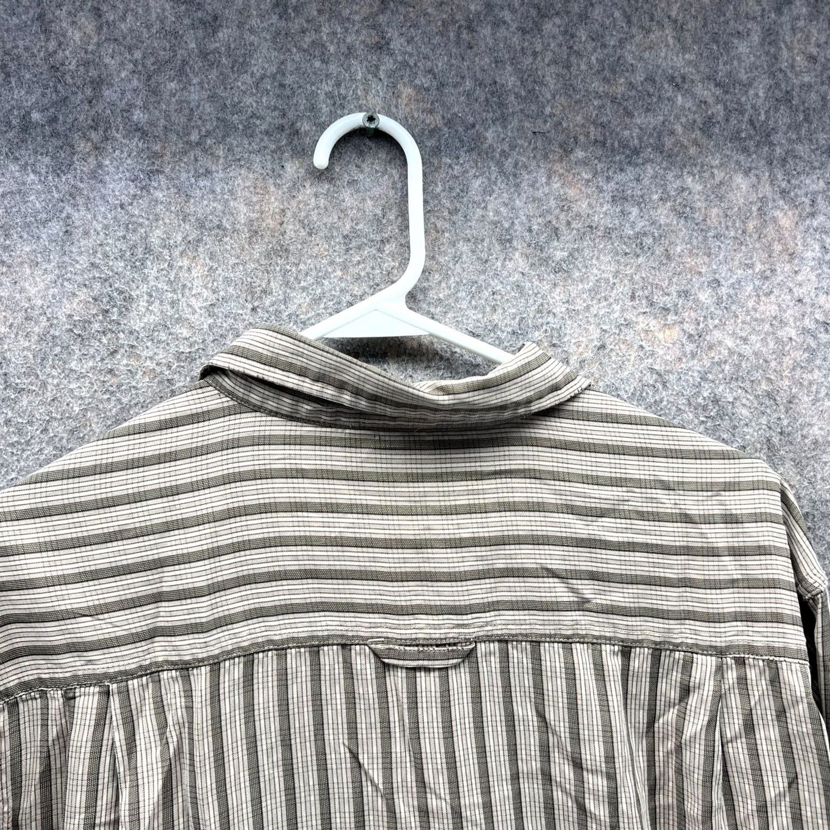 The North Face The North Face Shirt Men M Khaki Button-Down Striped Outdoors Camp Hiking Casual Size US M / EU 48-50 / 2 - 4 Thumbnail
