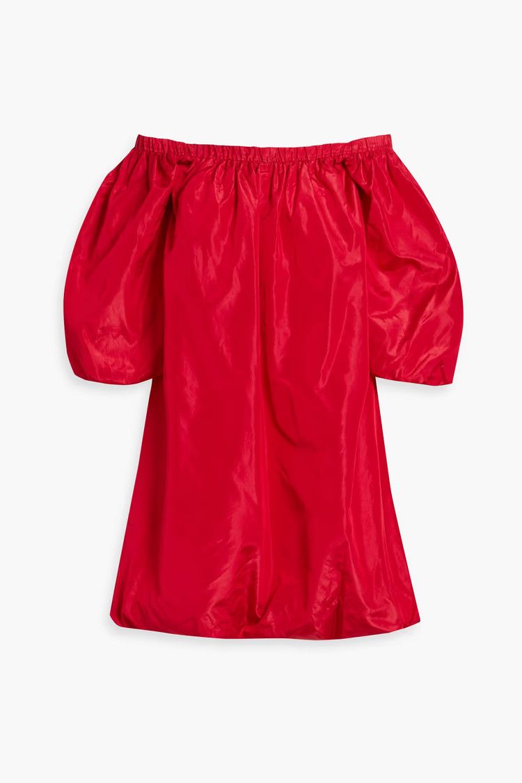 Valentino o1y0226 Silk Mini Dress in Red Size XS / US 0-2 / IT 36-38 - 1 Thumbnail