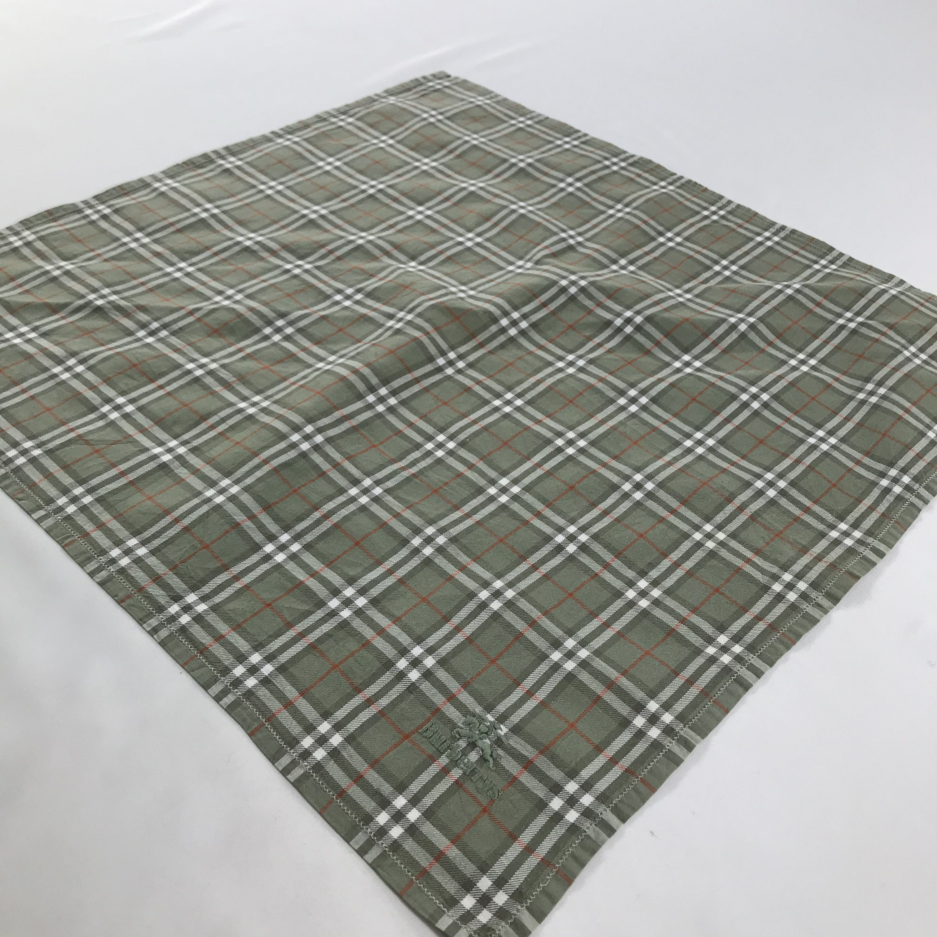 Burberry × Vintage Burberry Bandana / Handkerchief / Neckerchief - S1565 Size ONE SIZE - 2 Thumbnail