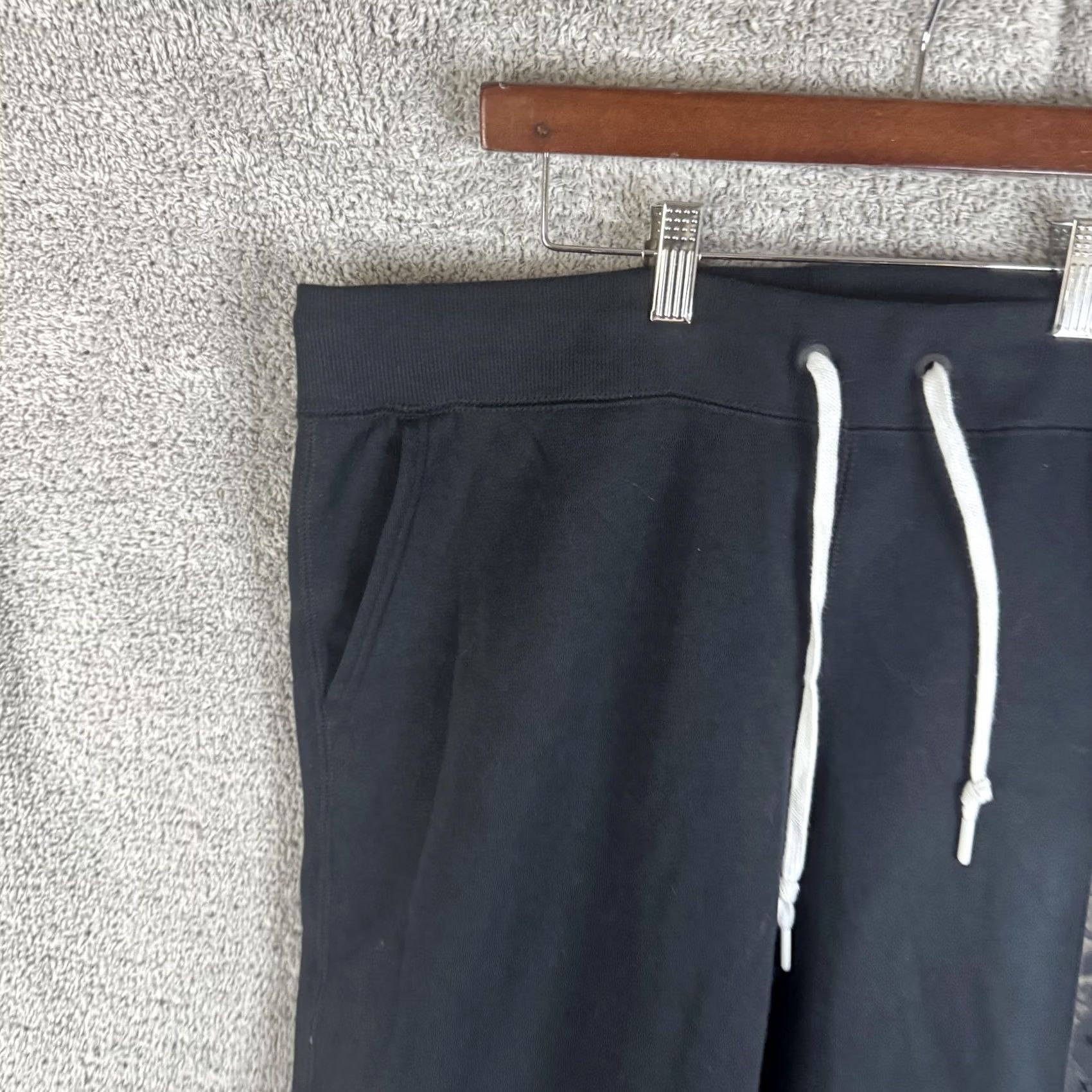 Converse Converse Jogger Pants Mens 2XL Black Fleece Drawstring Pockets Ankle Cuffed All Star Tapered Knit Sportswear Activewear Casual Womens?No Size US 39 - 2 Thumbnail