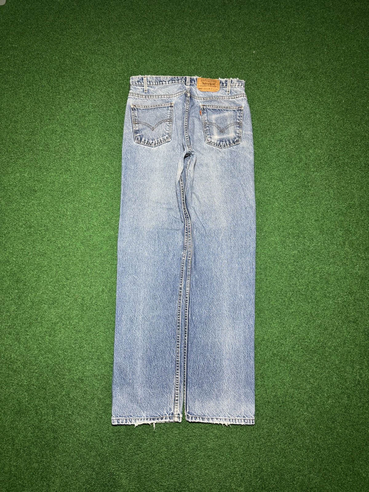 Levi's Vintage Clothing Vintage 90s Levi’s 505 Light Wash Distressed 32x34 Jeans Size US 32 / EU 48 - 1 Thumbnail