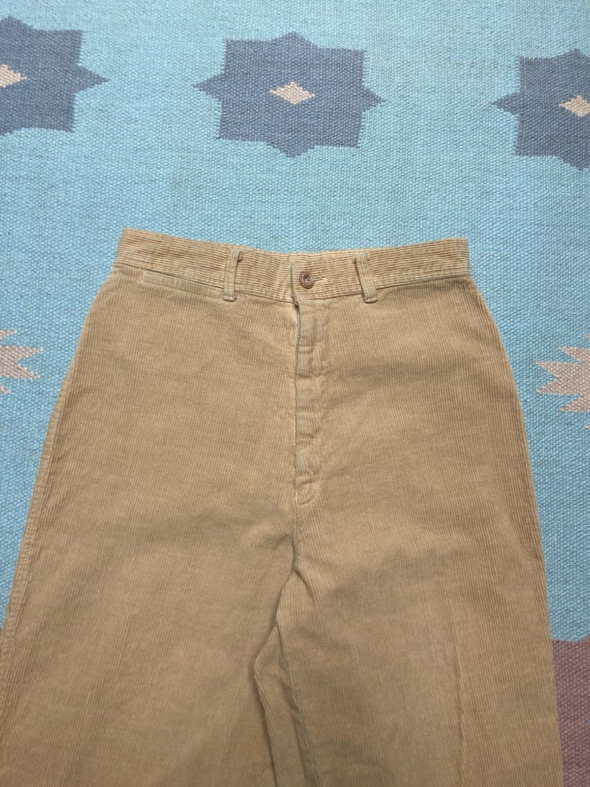 Vintage 70s bell bottom flare pants corduroy changing scene 26x31 Size 26" / US 2 / IT 38 - 6 Thumbnail