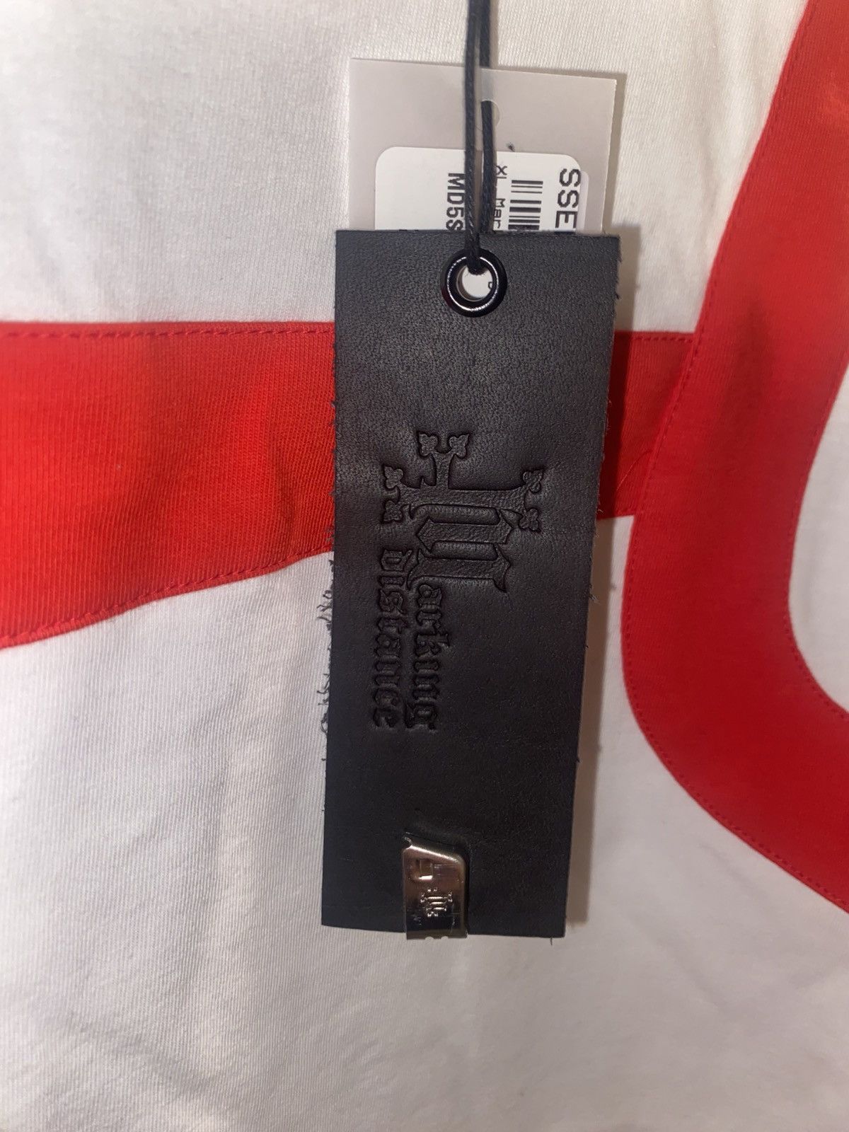 Marking Distance MARKING DISTANCE “TWINK” HARNESS T-SHIRT WHITE & RED Size US XL / EU 56 / 4 - 5 Thumbnail