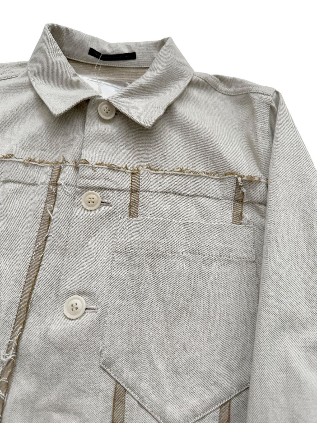 Yohji Yamamoto 10oz Denim Paneled Trucker Jacket Size M / US 6-8 / IT 42-44 - 10 Thumbnail