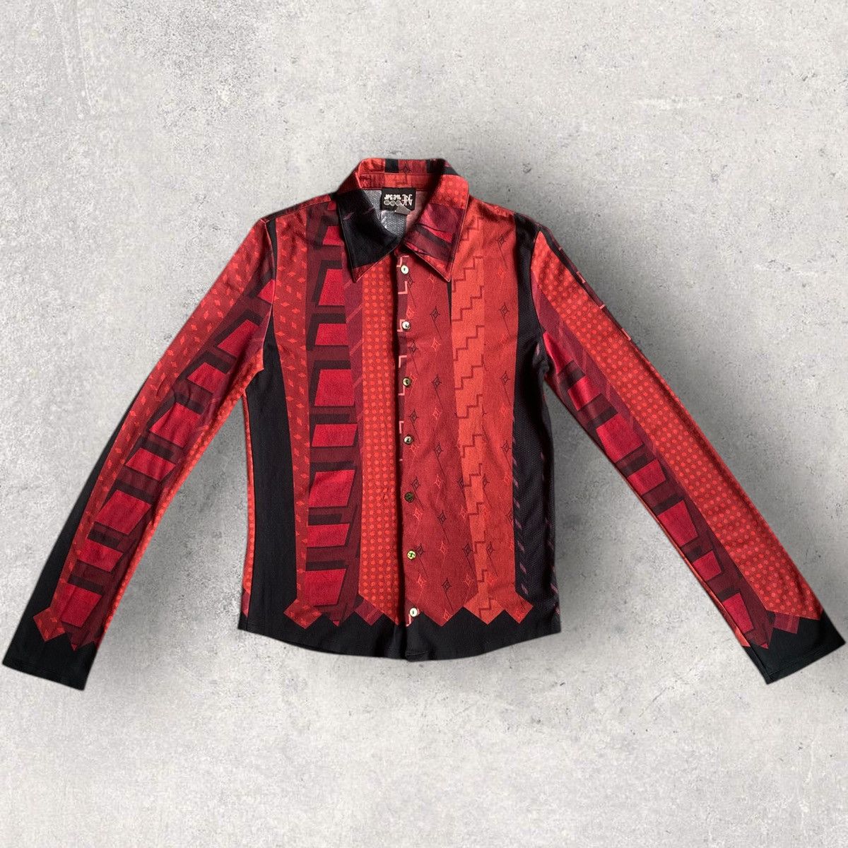 Jean Paul Gaultier Neck ties Trompe l'oeil Jersey Shirt Size US M / EU 48-50 / 2 - 3 Thumbnail