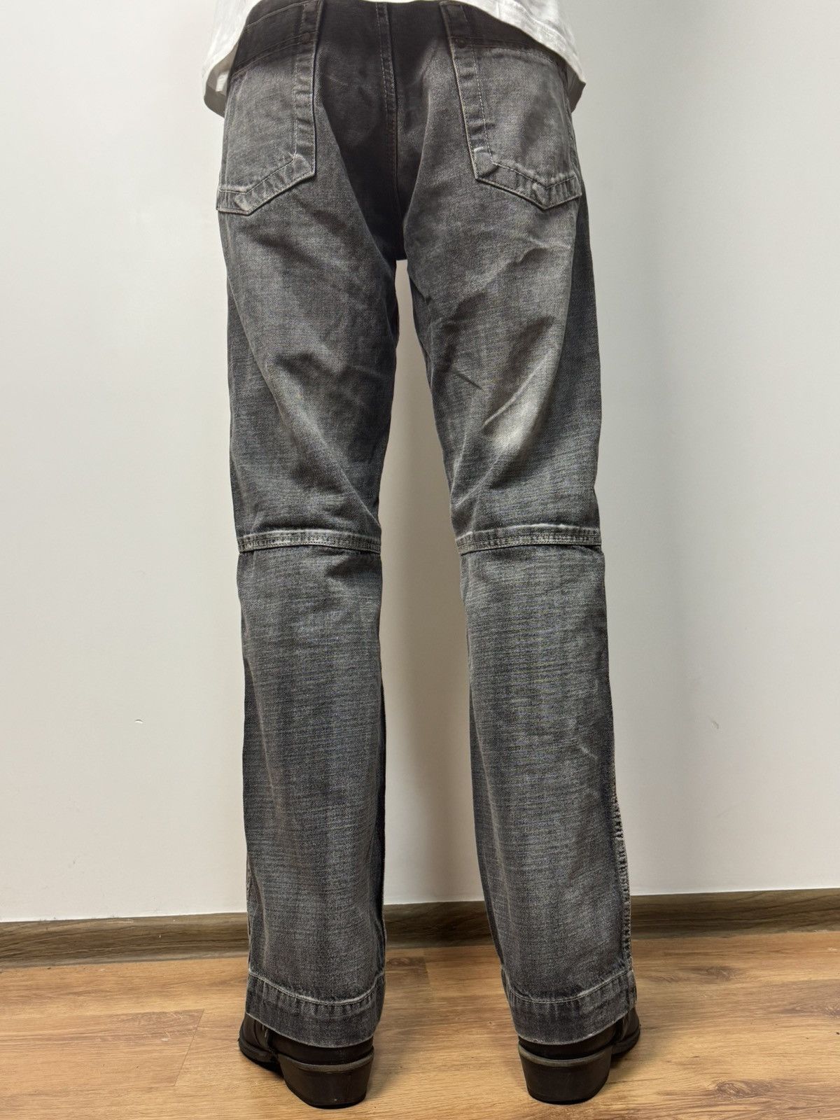 Japanese Brand Japanese Style Panelled Vintage Denim Jeans Avant Garde Size US 33 - 18 Thumbnail