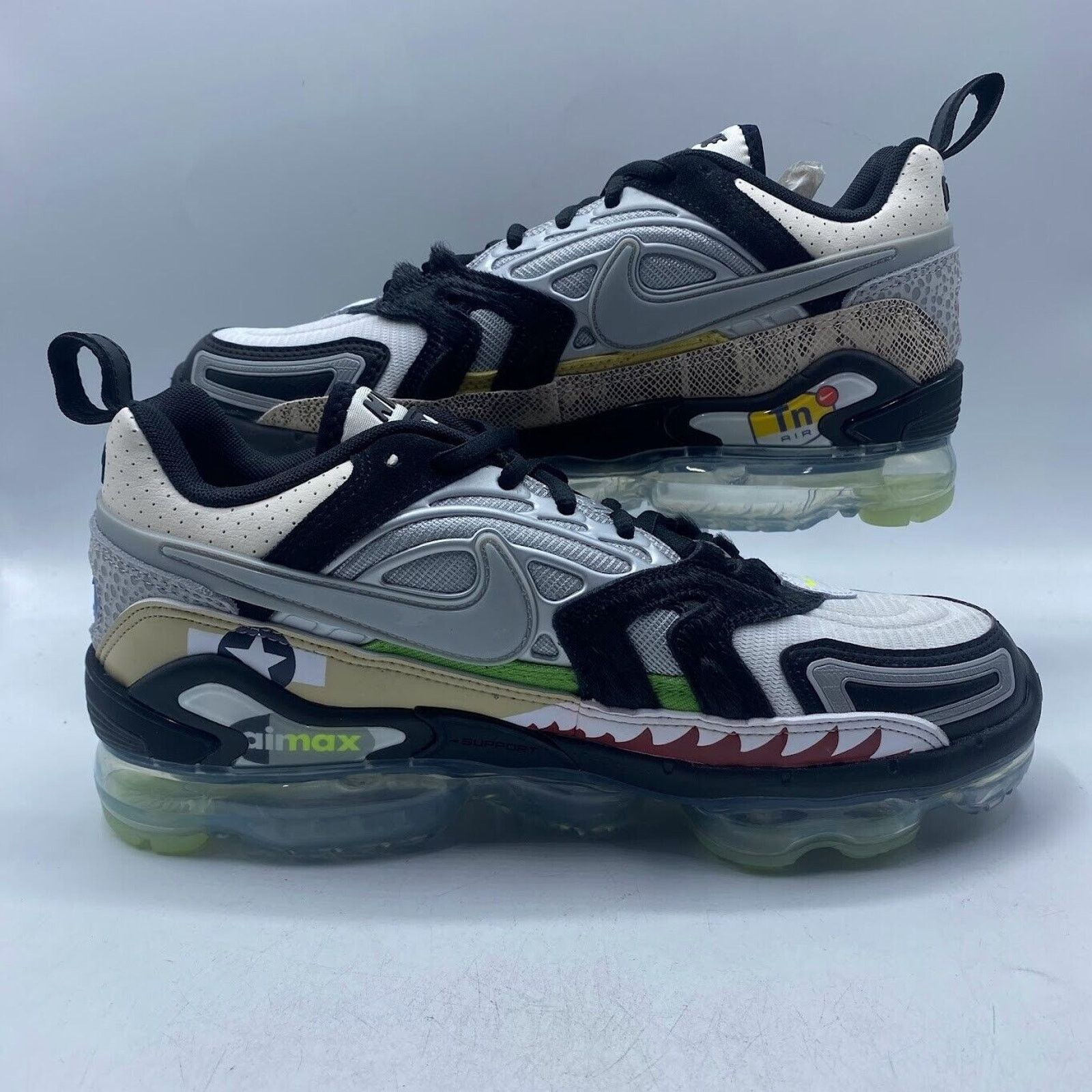 Nike NEW Nike Air VaporMax Evo Black Silver Men's DD3054 001 Size US 8.5 / EU 41-42 - 3 Thumbnail