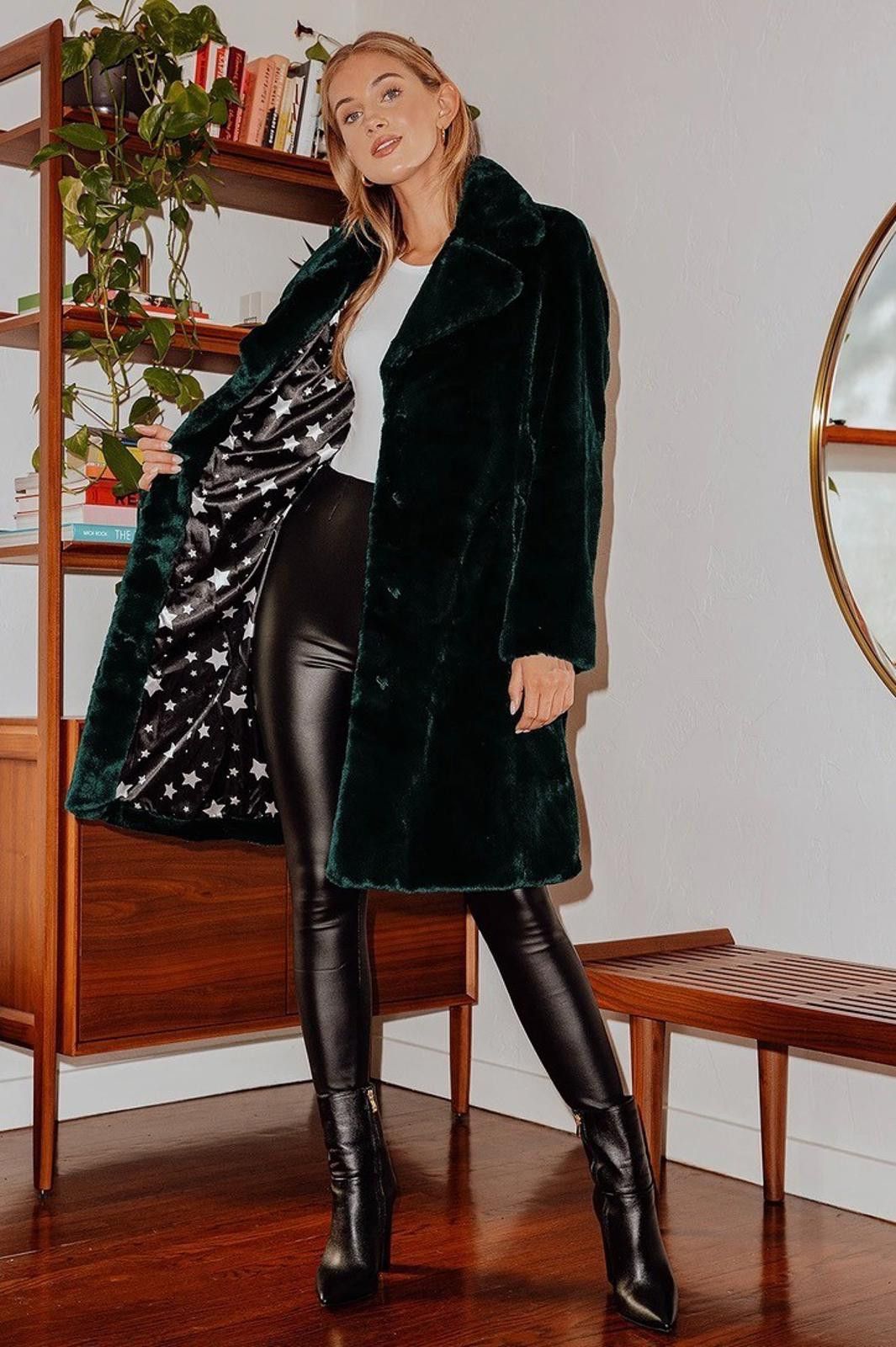 Other AVEC LES FILLES Faux Fur Long Coat (X-SMALL) Size XS / US 0-2 / IT 36-38 - 2 Thumbnail