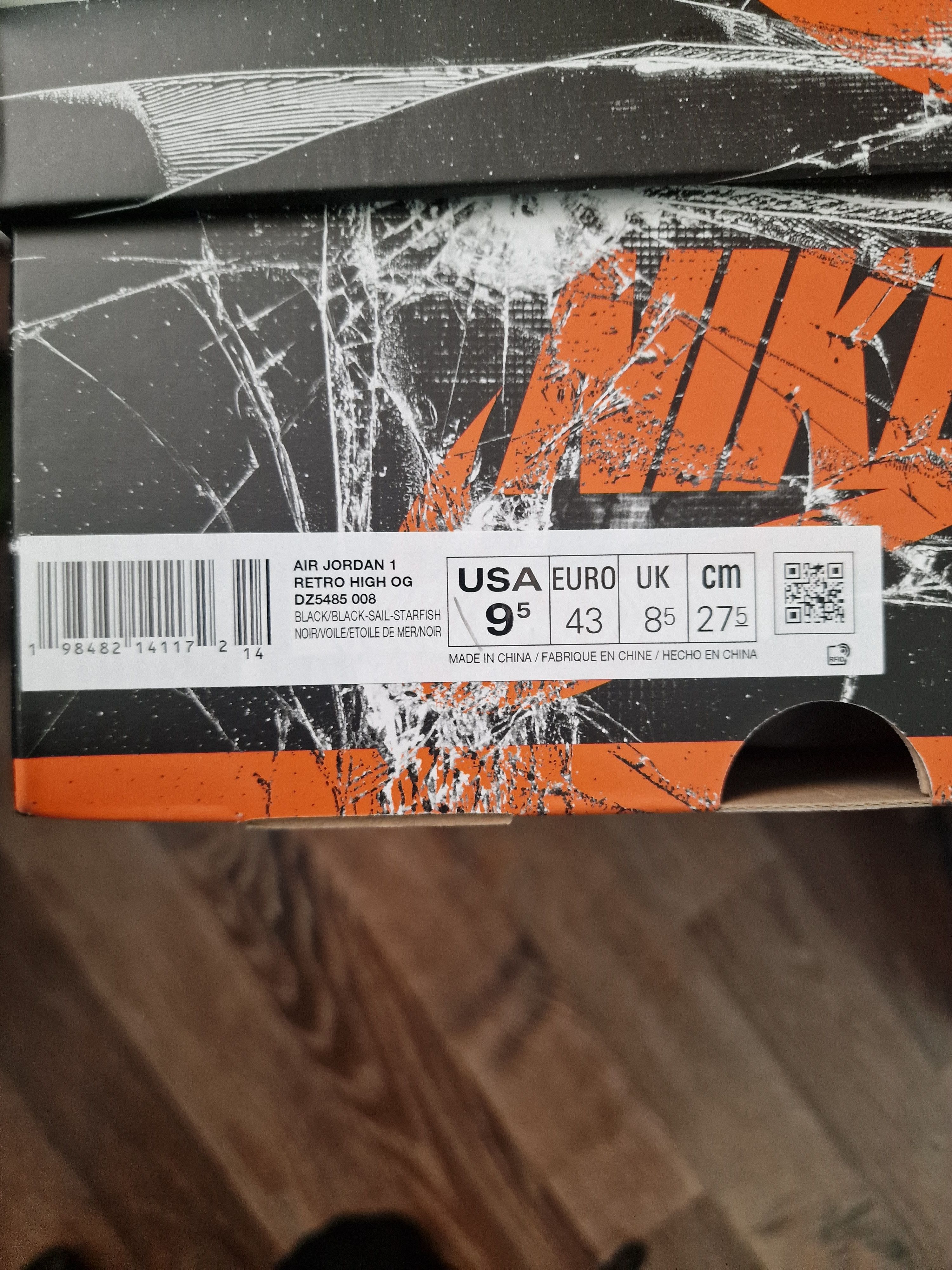 Jordan Brand Air Jordan 1 High OG Shattered Backboard 2025 Size US 9.5 / EU 42-43 - 4 Thumbnail