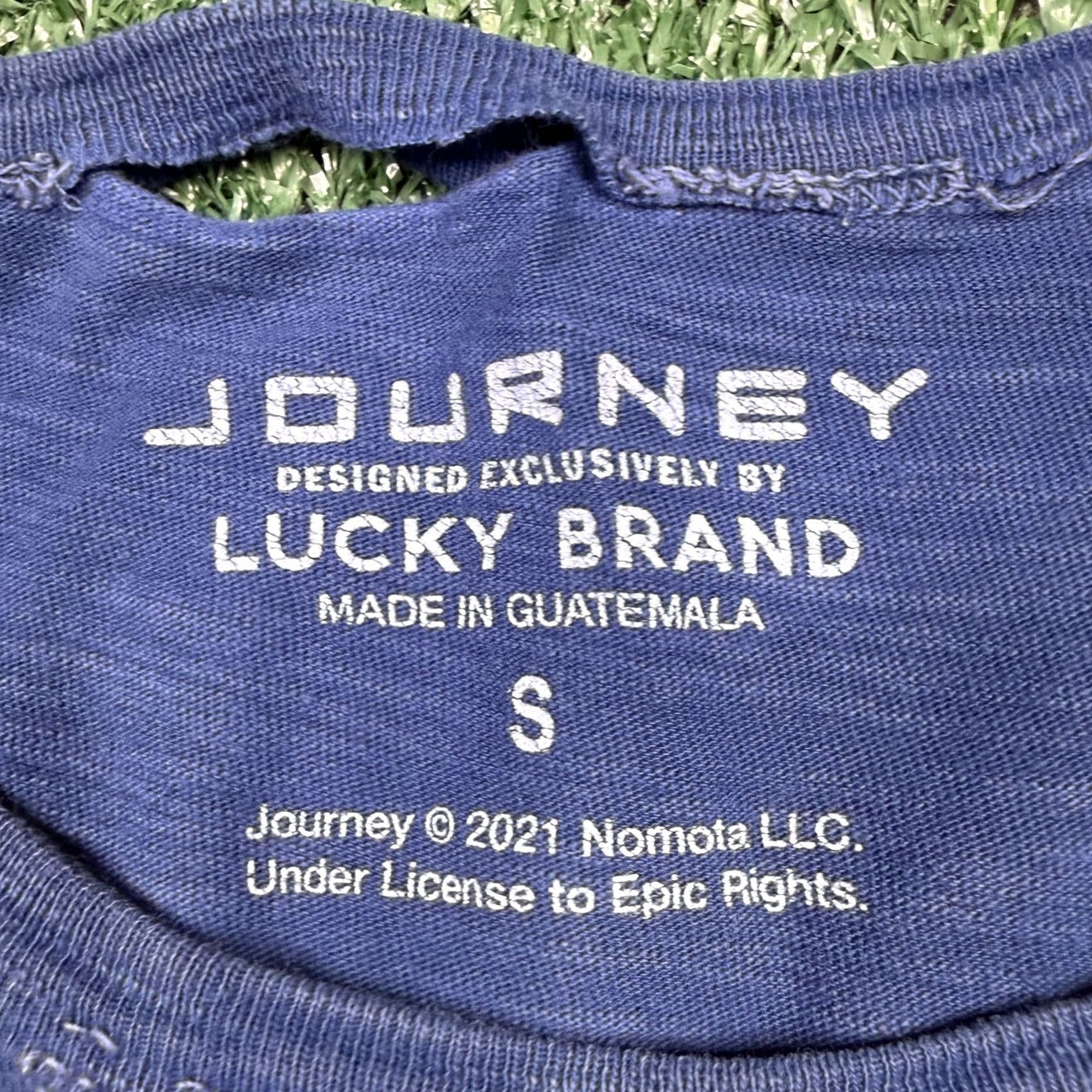 Lucky Brand Lucky Brand T Shirt Men's S Blue Short Sleeve Stretch Graphic Journey Classic Designer Size US S / EU 44-46 / 1 - 5 Thumbnail