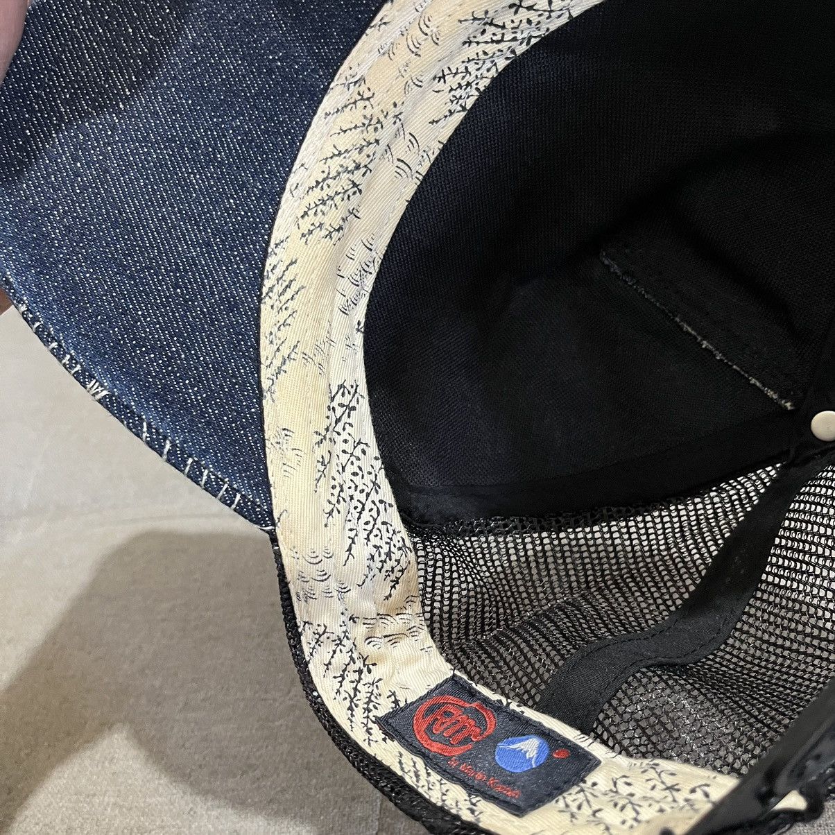 RMC Jeans RMC Japan Tsunami Wave Denim Mesh Cap Size ONE SIZE - 14 Thumbnail