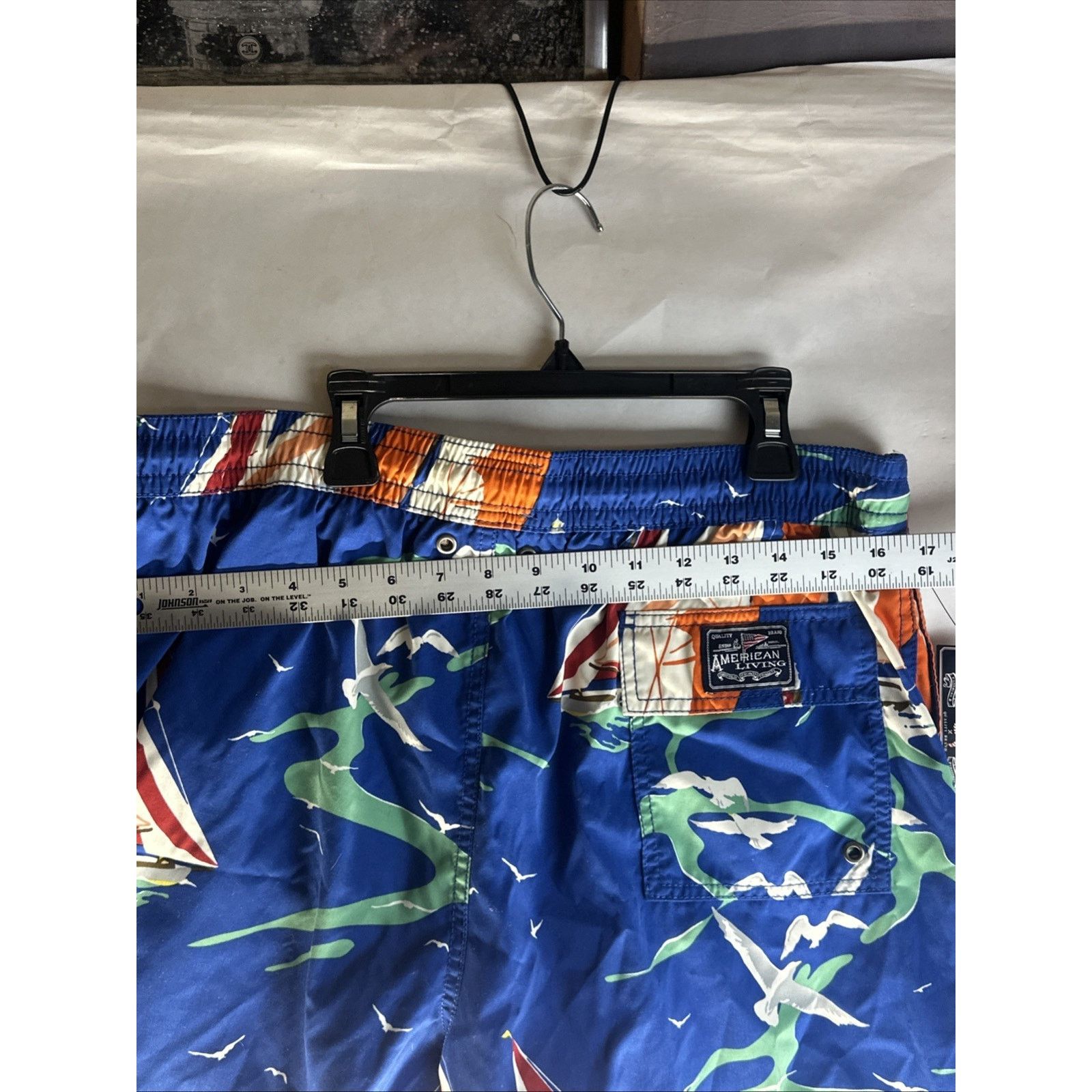 American Apparel NWT! American Living Swim Trunks Mens Size L retail $45 Size US 44 / EU 60 - 11 Thumbnail