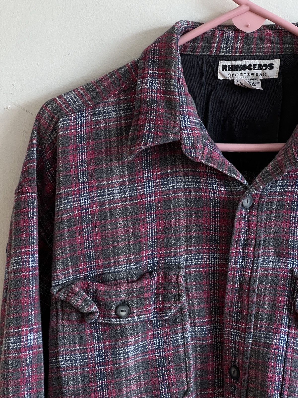 Vintage Vintage Heavy Cotton Button Down Shirt Size US L / EU 52-54 / 3 - 1 Thumbnail