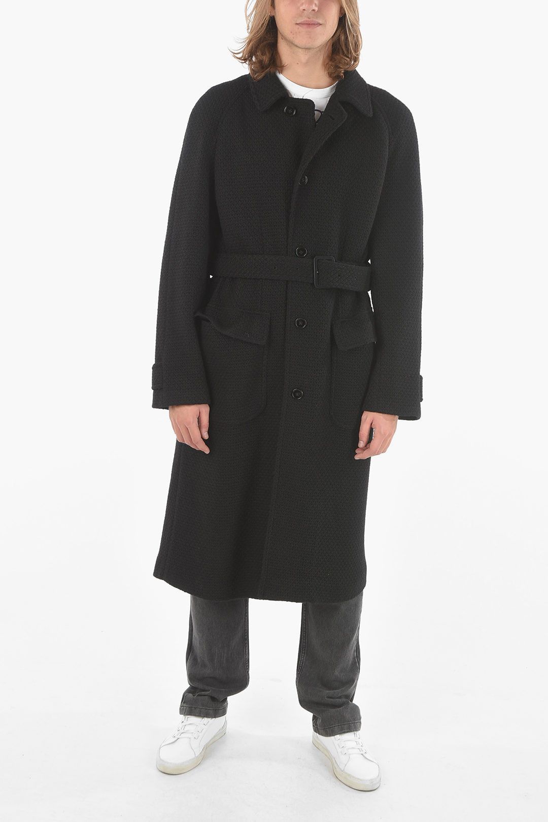 Dolce & Gabbana o1y0125 Belt Coat in Black Size US M / EU 48-50 / 2 - 4 Thumbnail