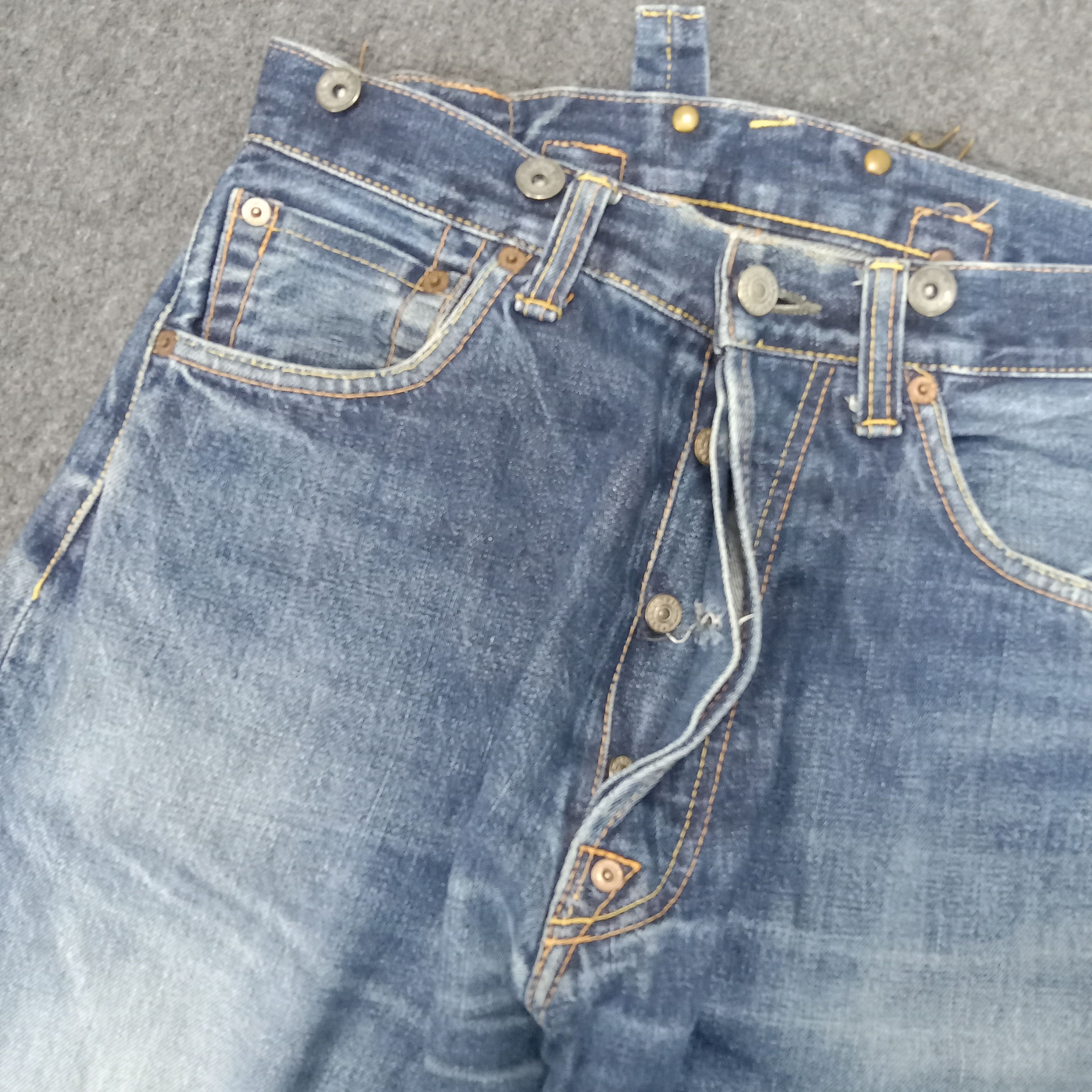 Evisu × Vintage Evis Japanese Brand Daicock Custom Art Denim Jeans Size US 28 / EU 44 - 8 Thumbnail