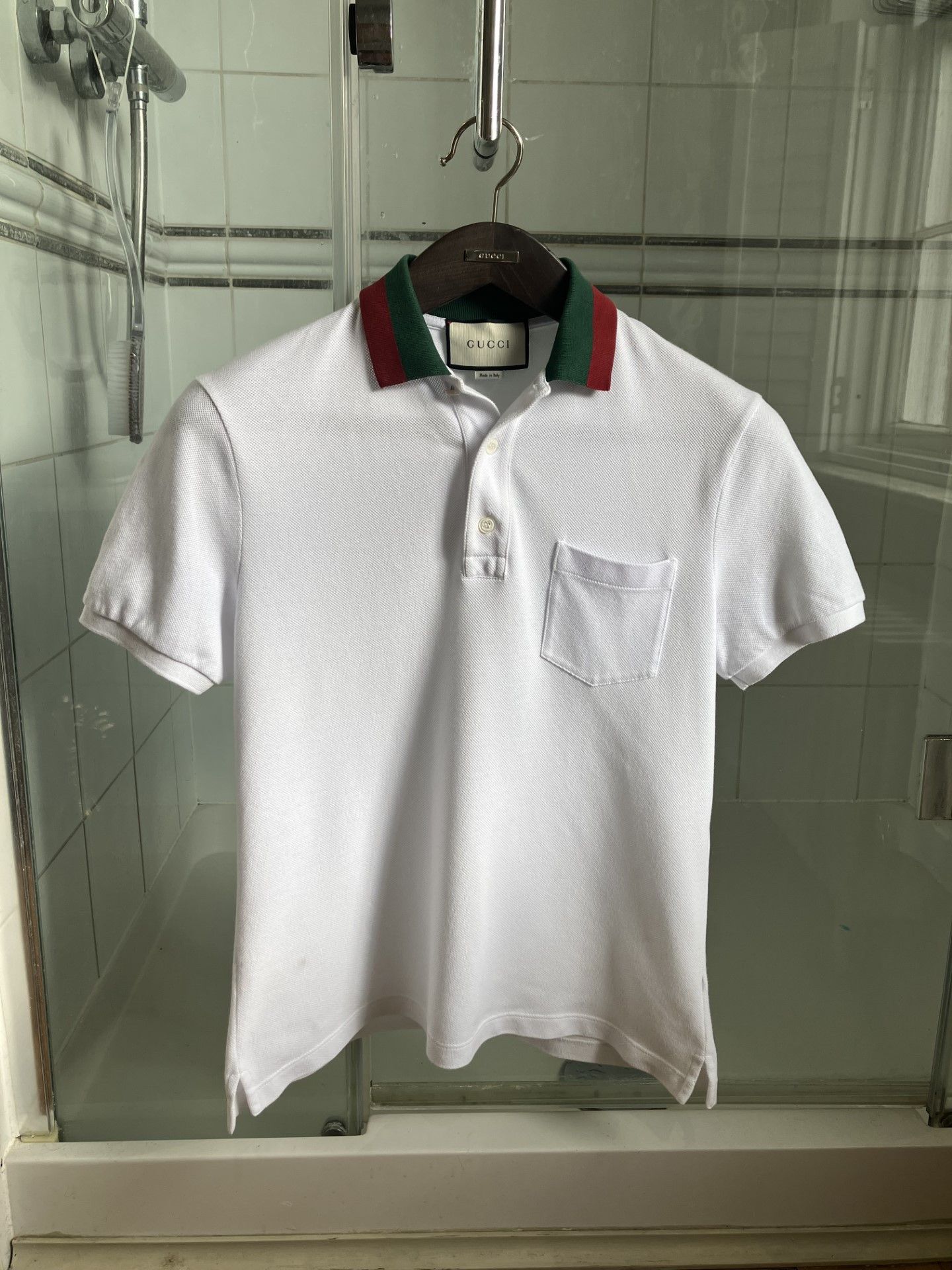 【関税込み】gucci WEB RIBBON POLO SHIRT Gucci SS21 Polo shirt Bee 'Black' 500971-X9M37-4033