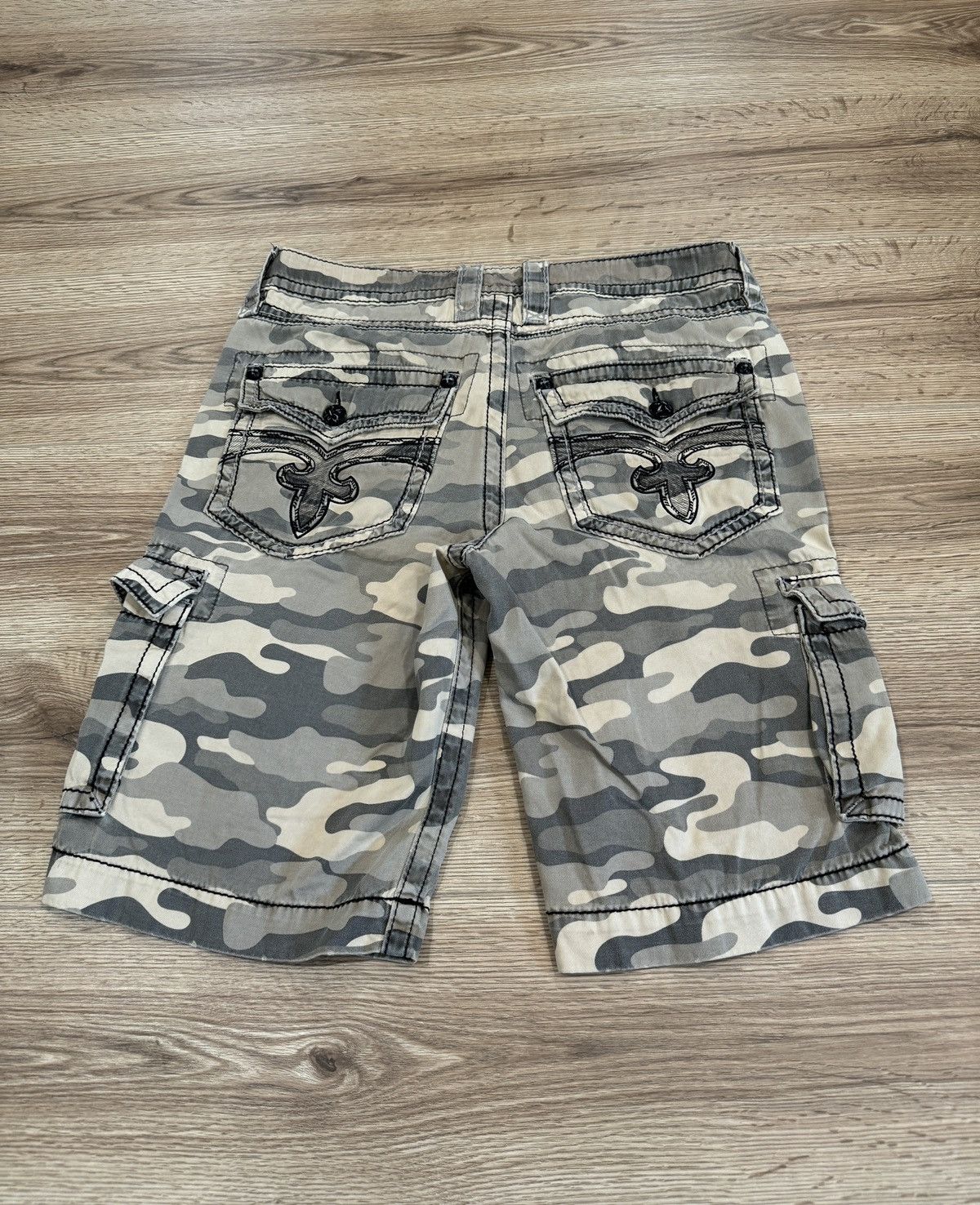 Rock newest Revival camo shorts men