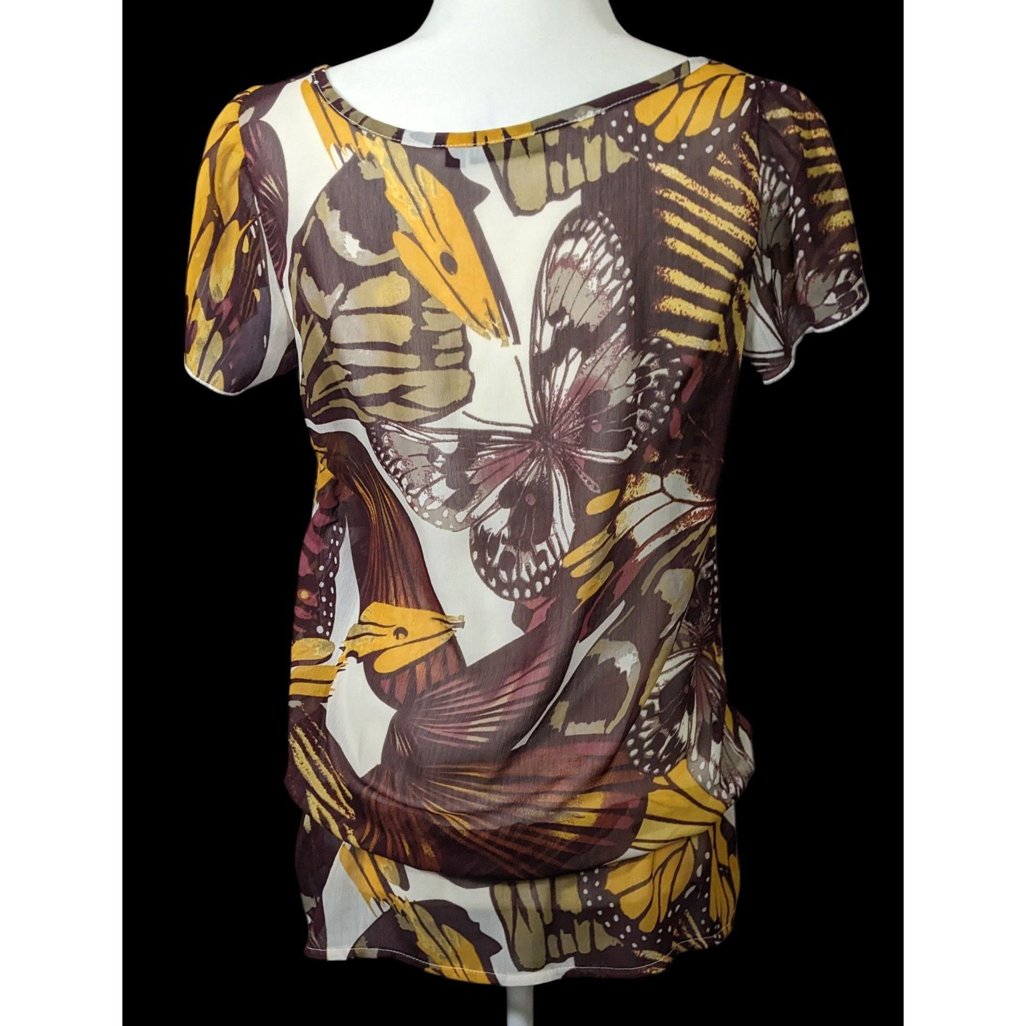 Other Vintage Royal Chicks Bohemian Butterfly Semi Sheer Top Size Size M / US 6-8 / IT 42-44 - 2 Thumbnail