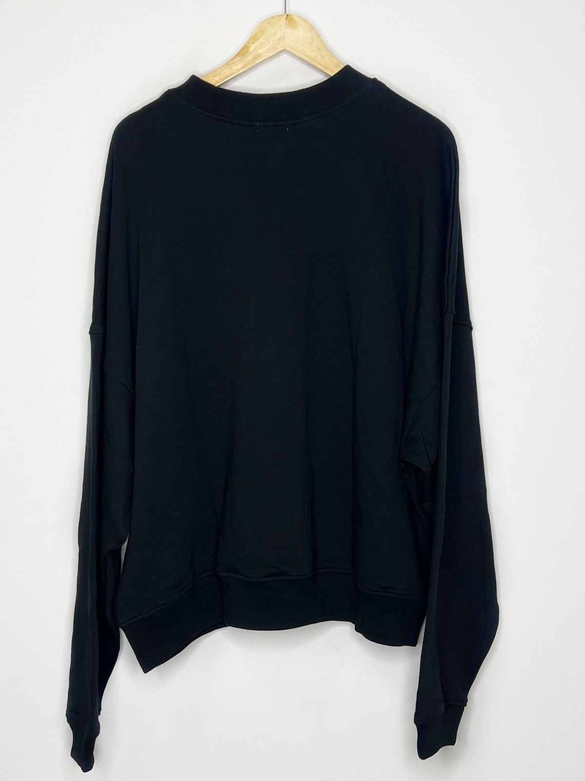Designer × Japanese Brand × Willy Chavarria WILLY CHAVARRIA Bomber Crew in Solid Black Size US M / EU 48-50 / 2 - 3 Thumbnail