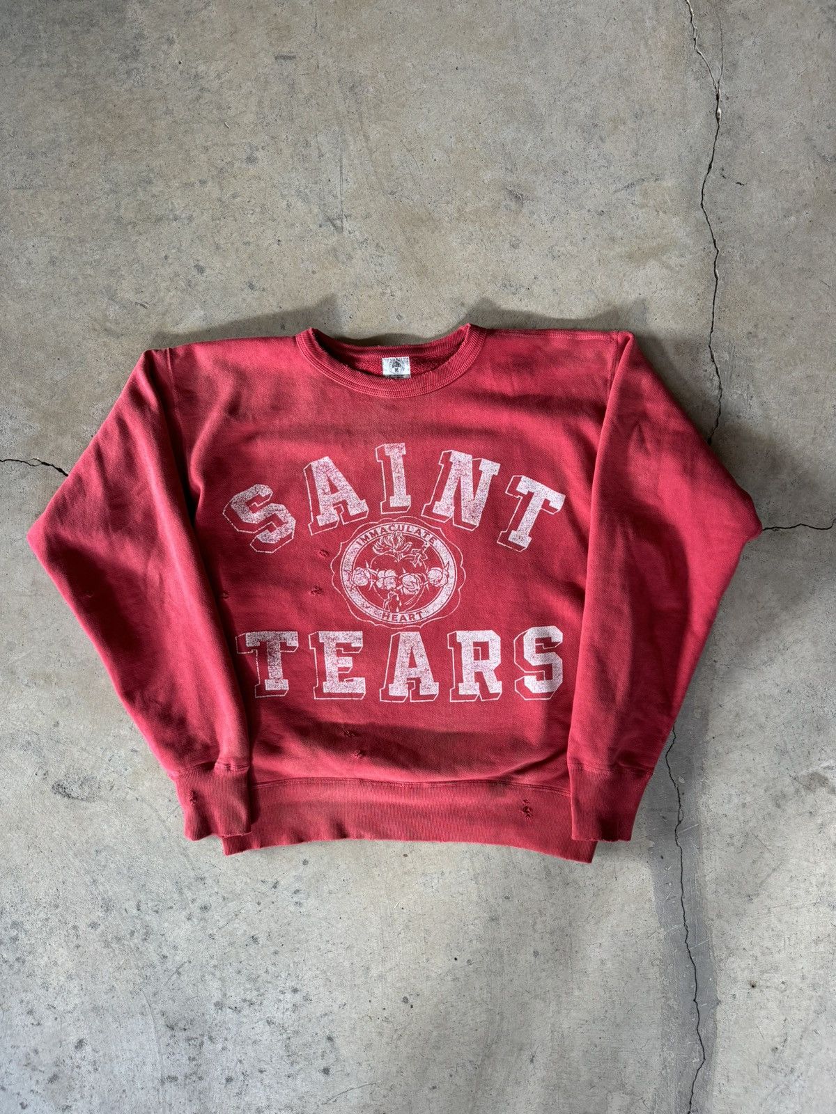 Saint Michael SAINT MICHAEL X DENIM TEARS “SAINT TEARS” SWEATSHIRT Size US M / EU 48-50 / 2 - 1 Thumbnail