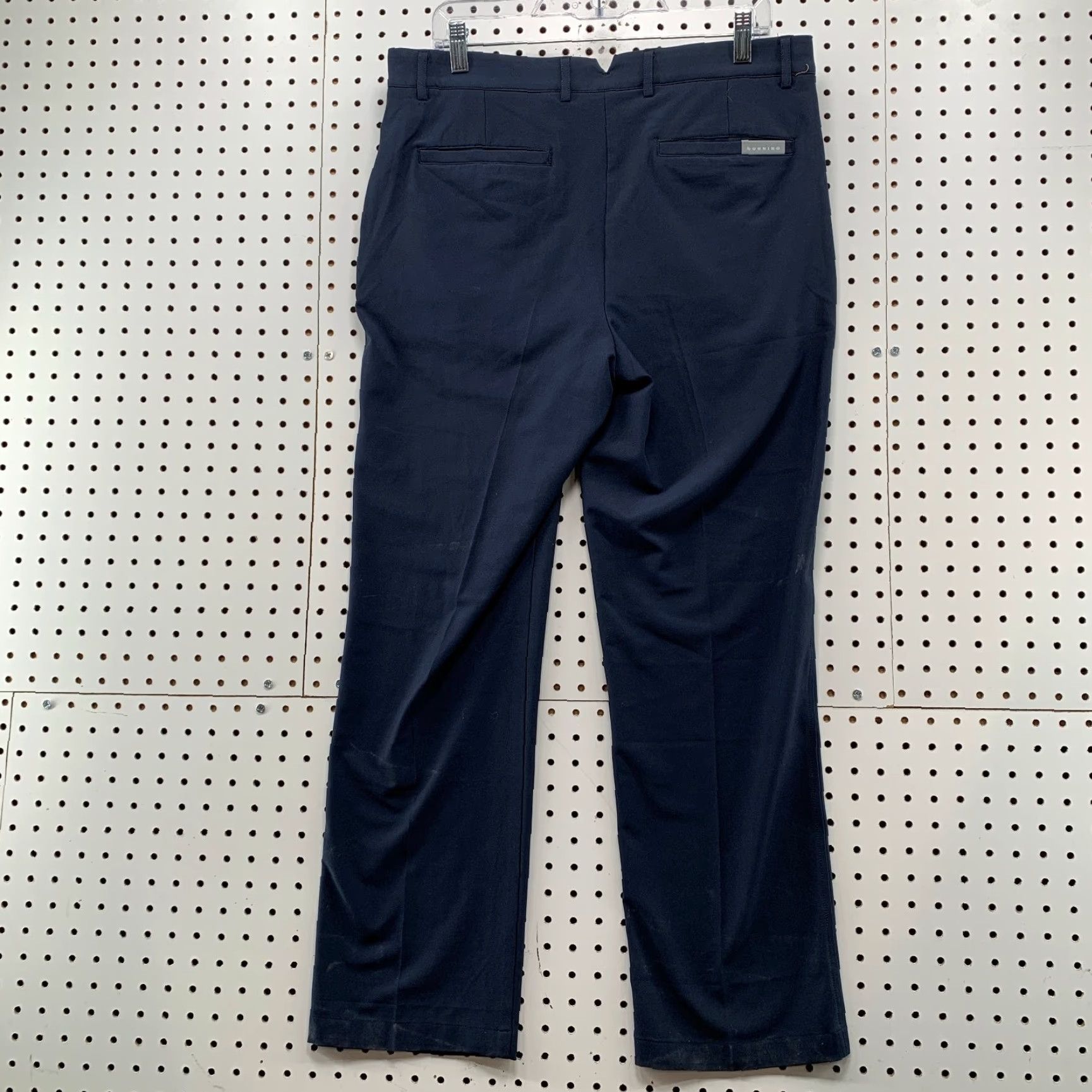 Vintage Dunning Golf Chino Pants Mens Size 34/30 Navy Blue Performance Preppy Fit 35x30 Size US 34 / EU 50 - 5 Thumbnail